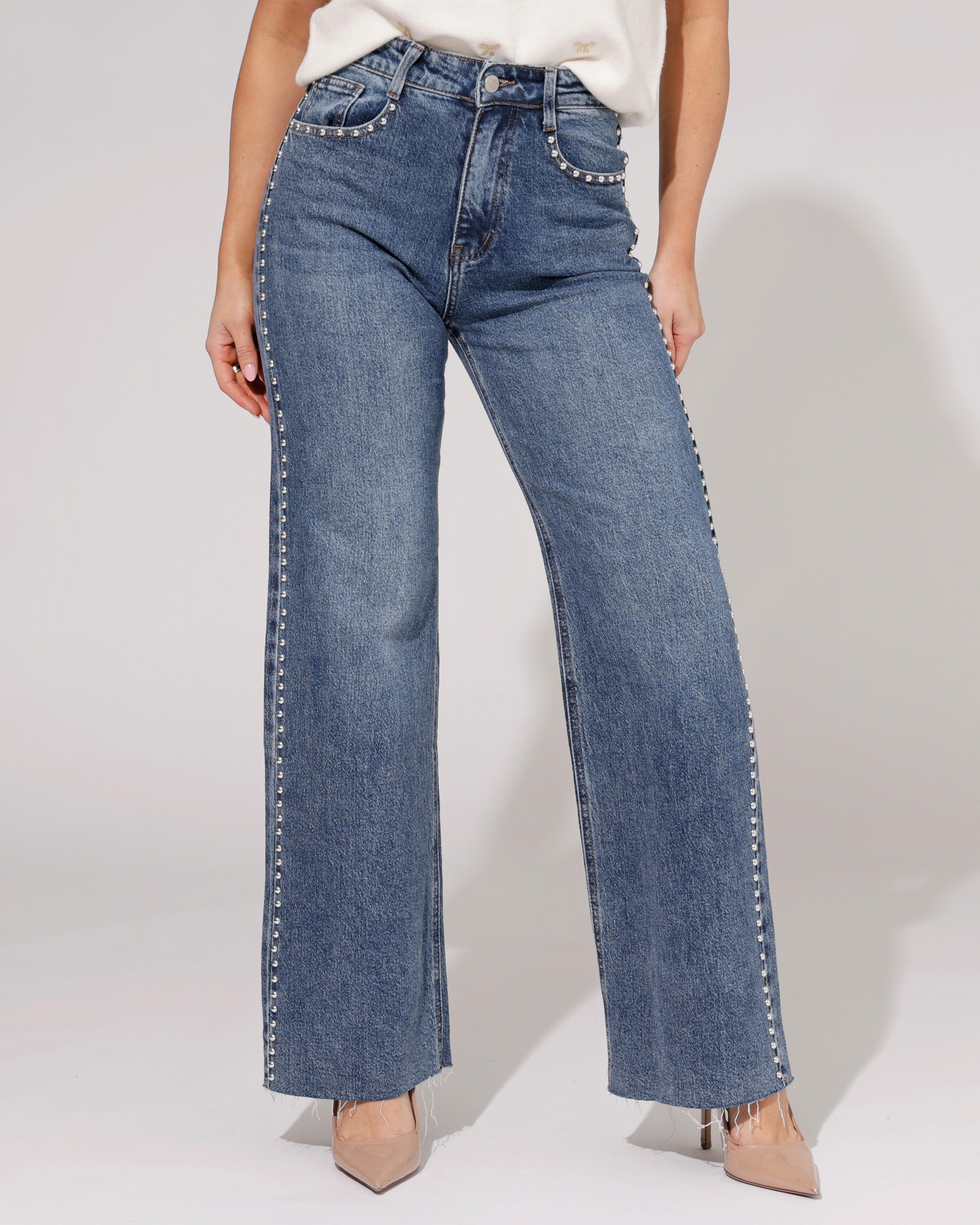 Folyrose | Wide leg jeans Cici Blauw