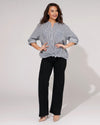 Hello Miss | Wide leg jeans Jamie-5 Zwart