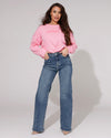Hello Miss | Wide Leg Jeans Macey-8 Blauw