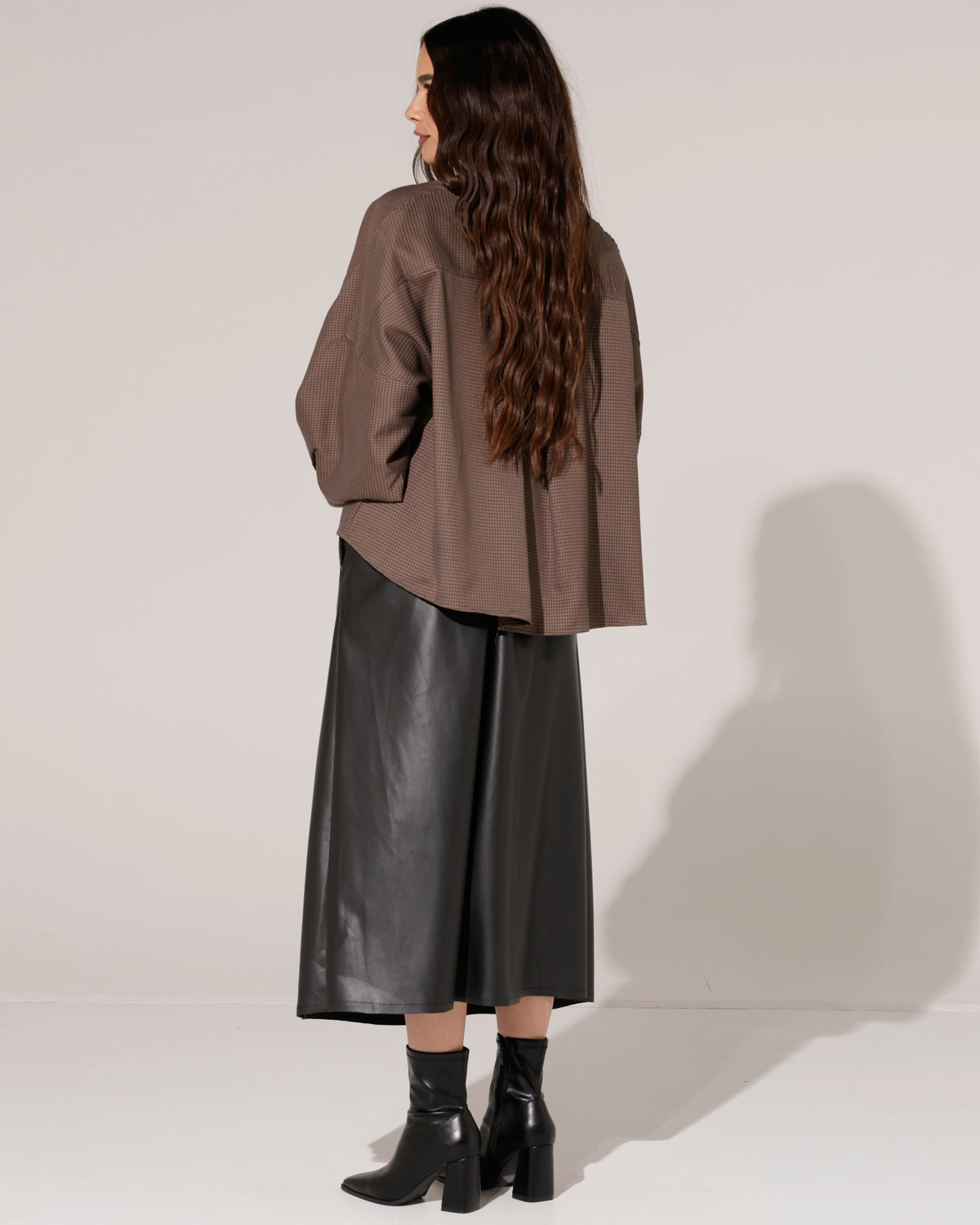 Geruite blouse Amy Donkerbruin