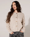 Vest met knopen Lisa Taupe