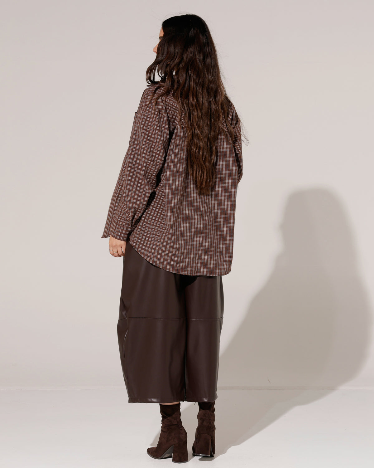Geruite blouse Eef Bruin