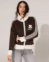 Vest met strepen Amour Donkerbruin