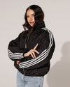 Gewatteerd bomberjacket met strepen Revy Zwart