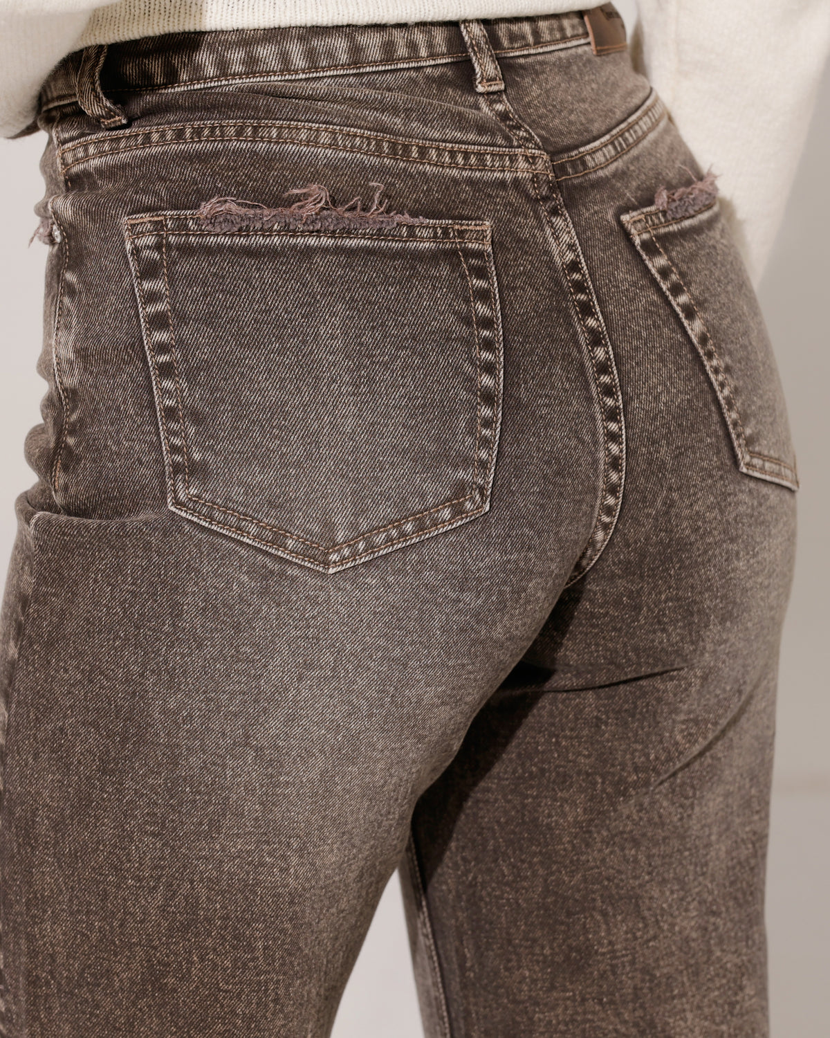 Queen Hearts | Wide leg jeans TALL Nina-24 Bruin