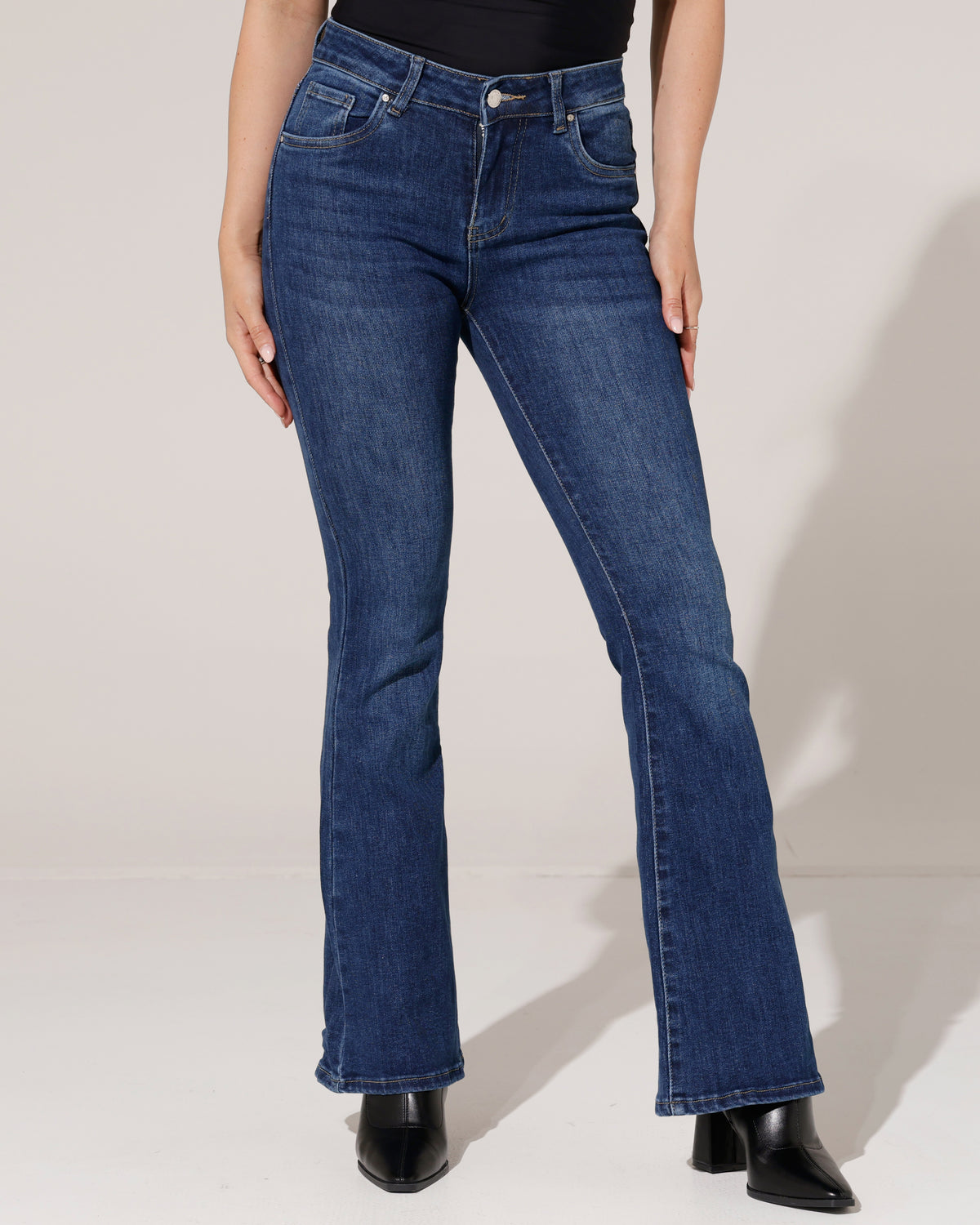 Goodies | Flared jeans Cindy Donkerblauw