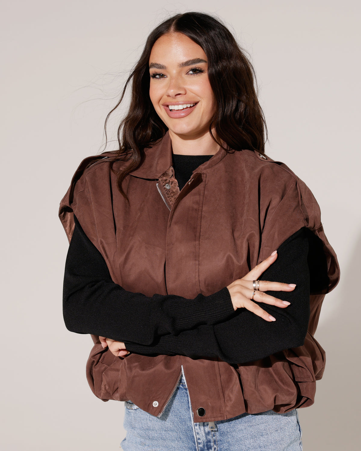 Oversized ballon bodywarmer Rory Bruin
