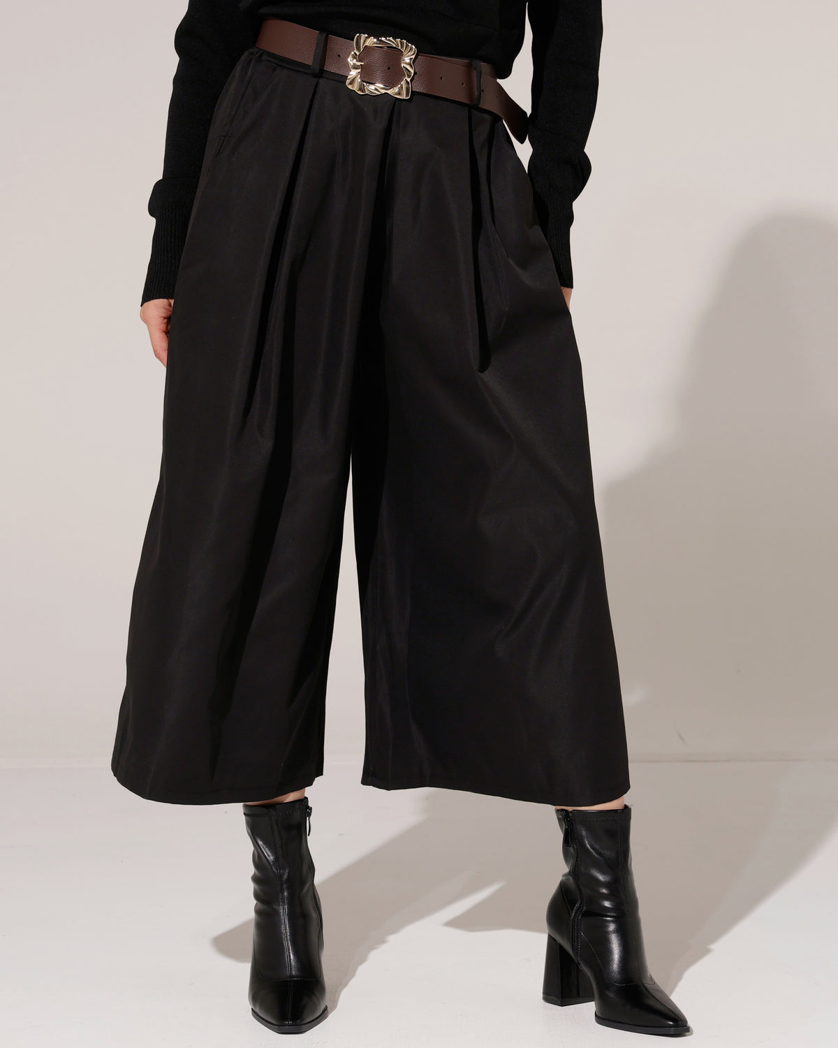 Culotte pantalon met riem Lynn Zwart