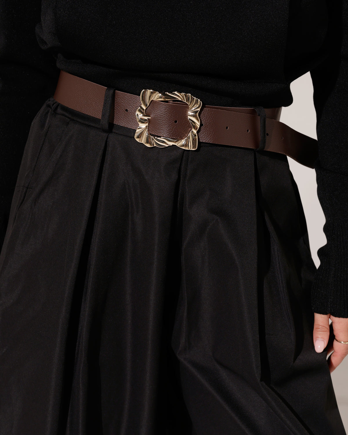 Culotte pantalon met riem Lynn Zwart