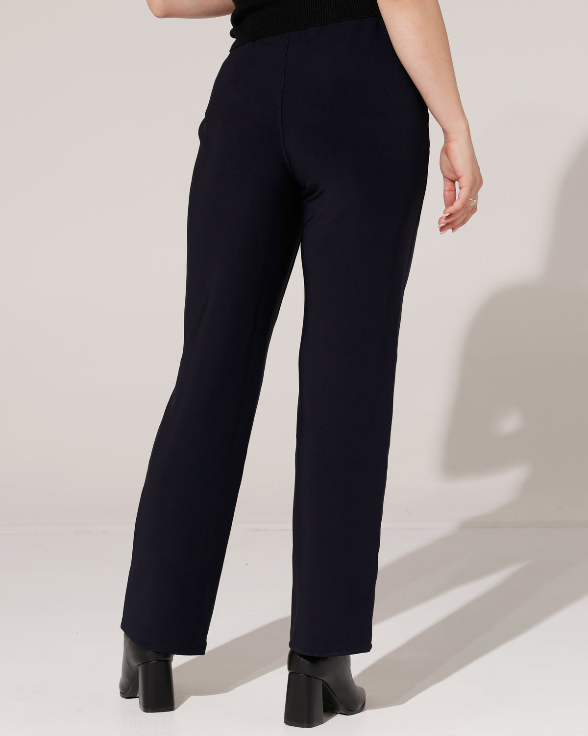 Rechte travelstof broek Zaza Donkerblauw
