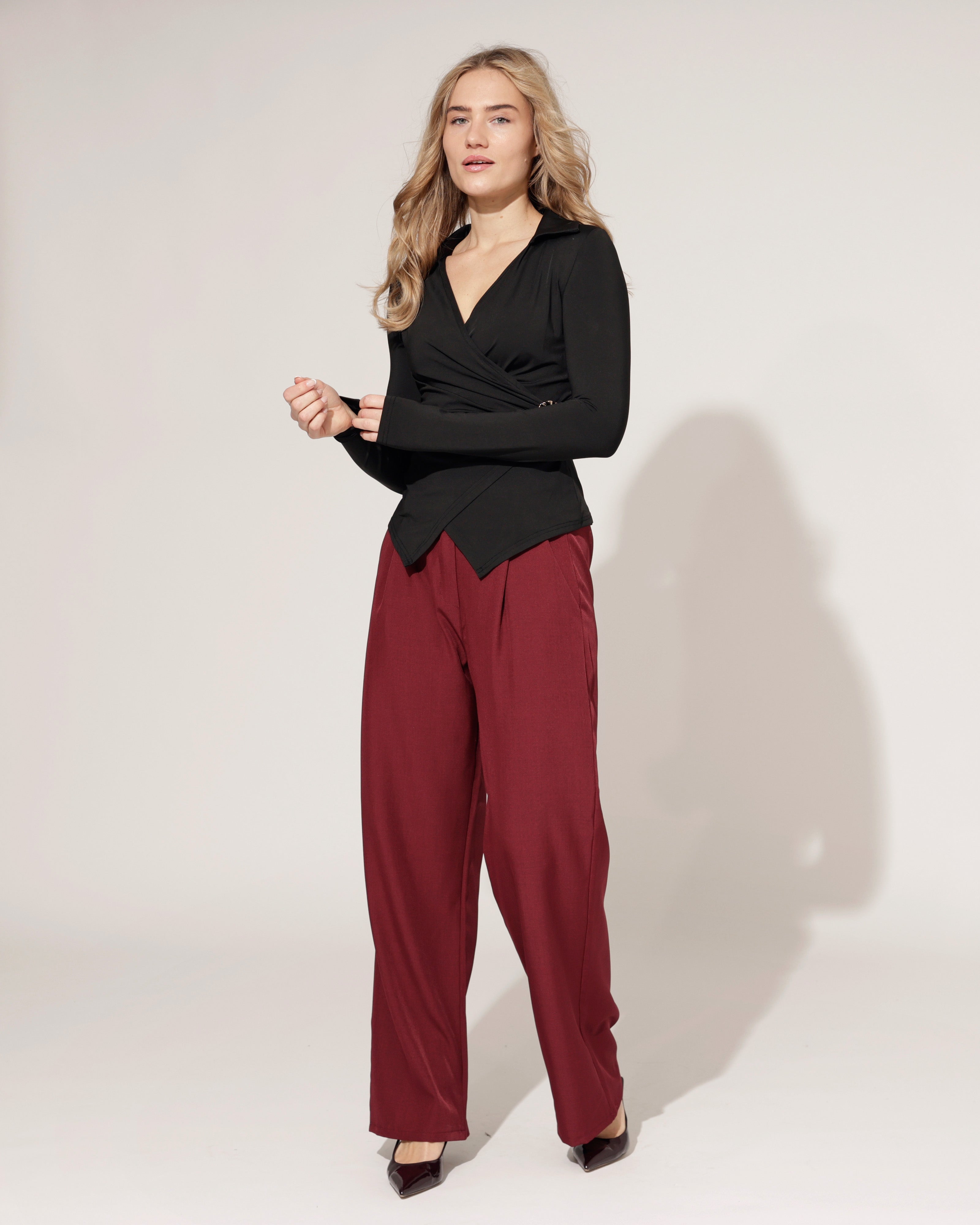 Pantalon Vivie Bordeaux