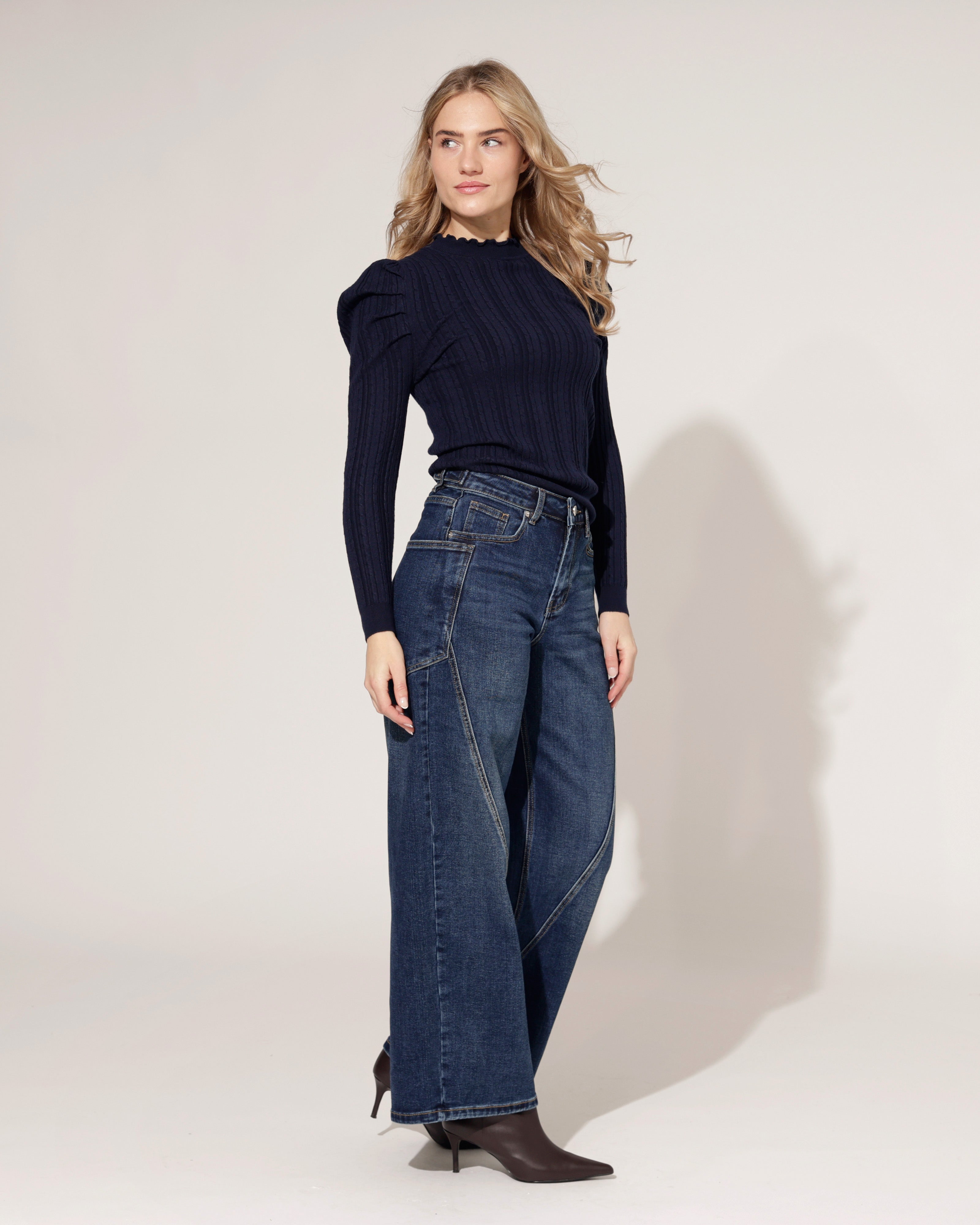 Jewelly | Barrel jeans Sophie Donkerblauw