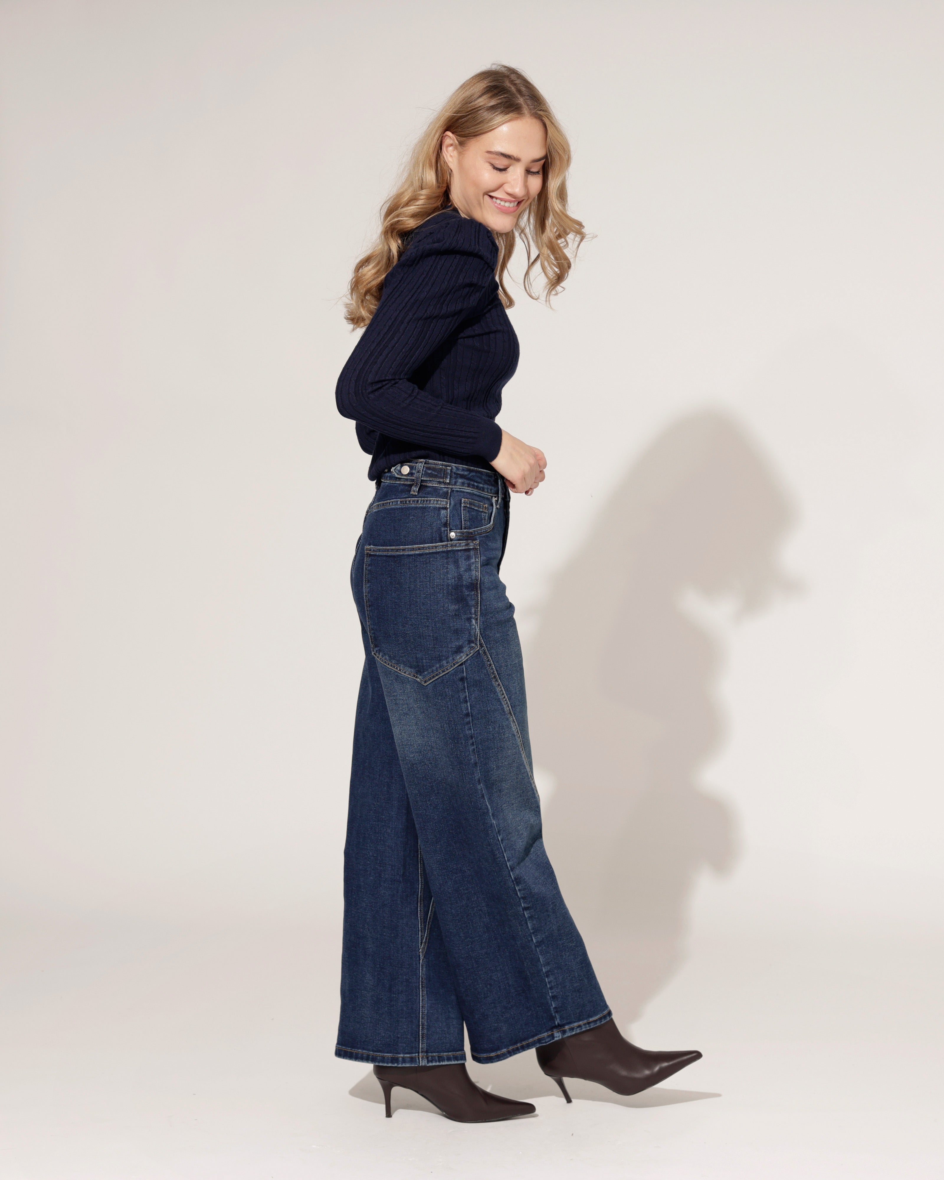 Jewelly | Barrel jeans Sophie Donkerblauw