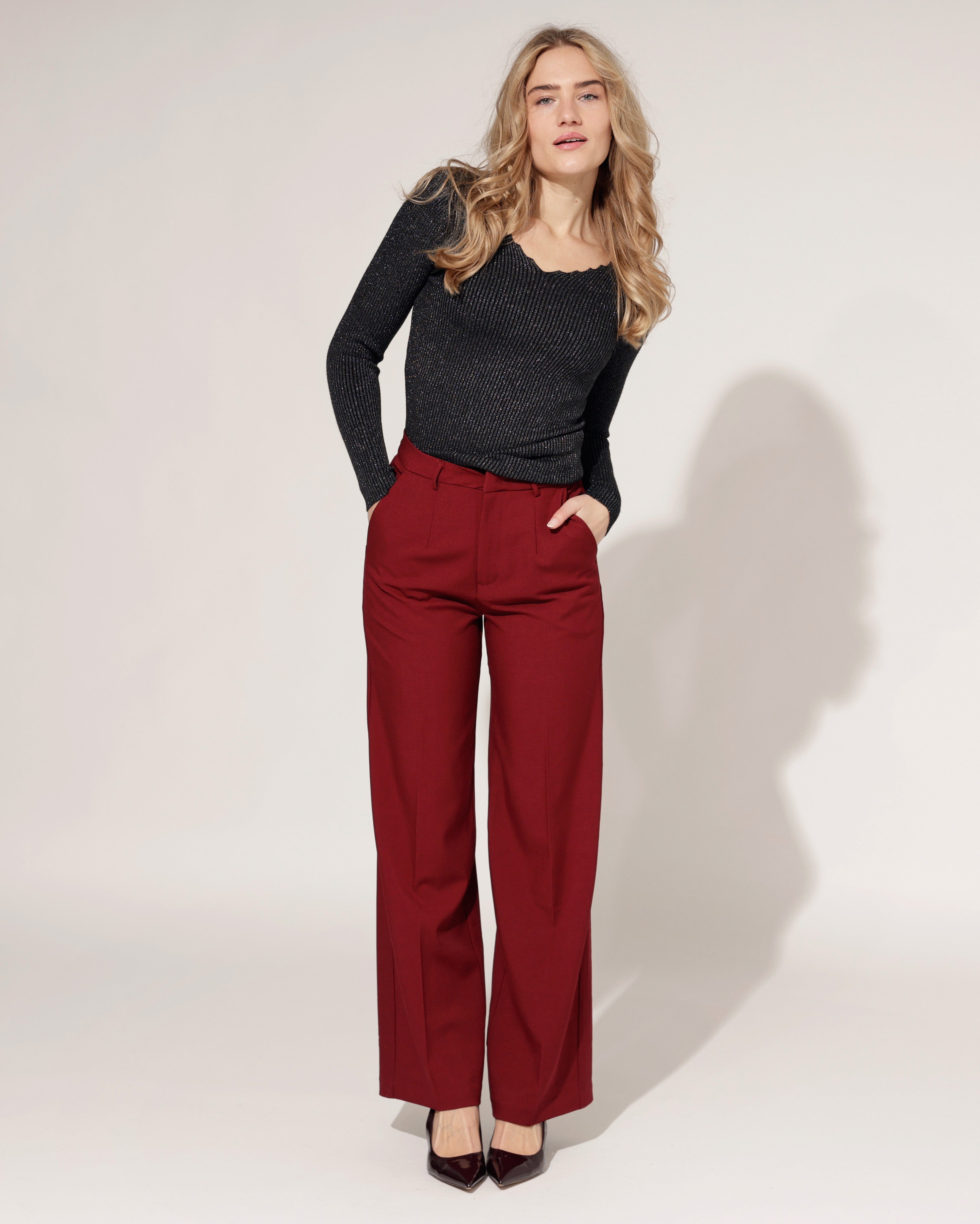 Glitter top Minny Zwart