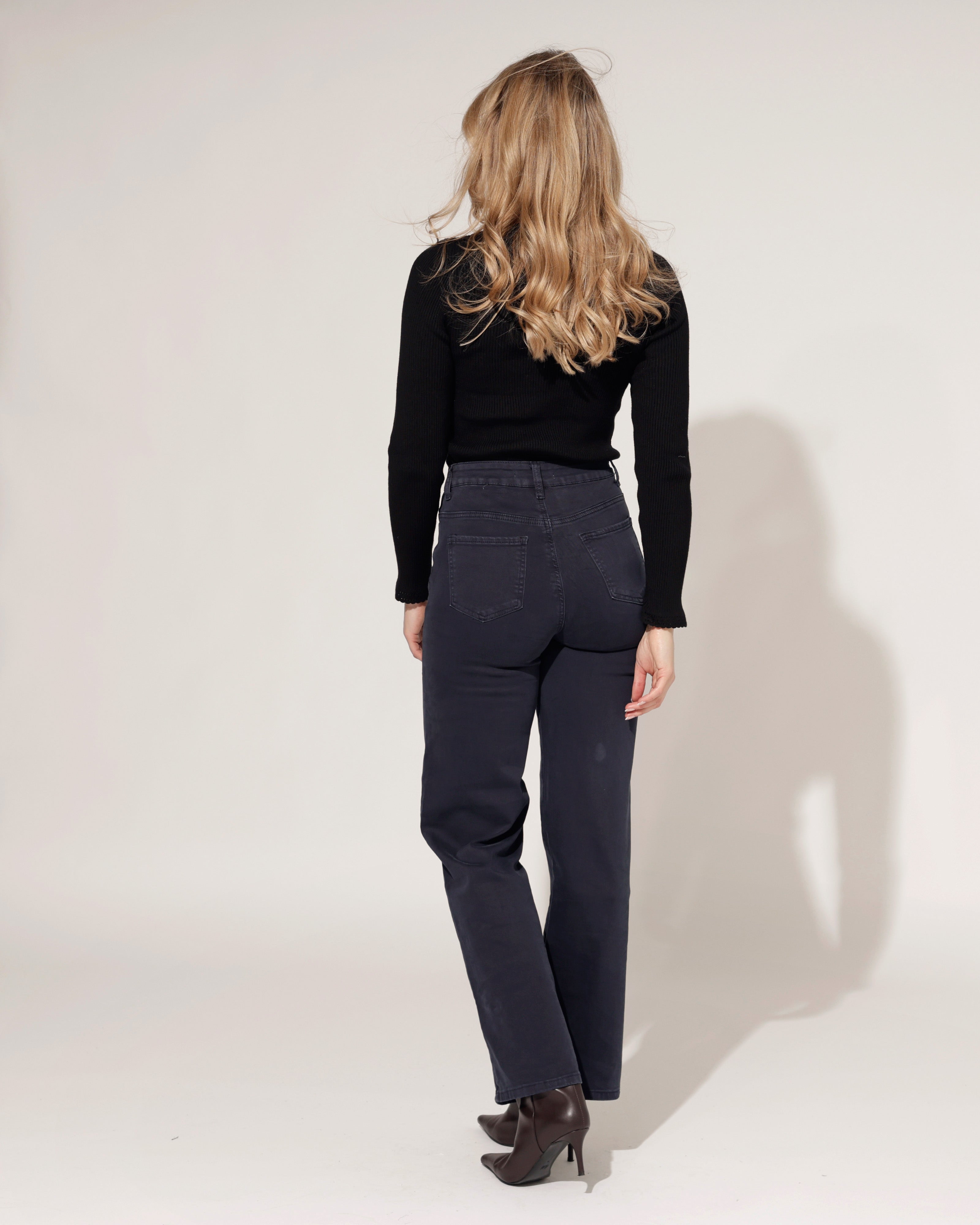 Goodies | Wide leg jeans Es-3 Donkerblauw