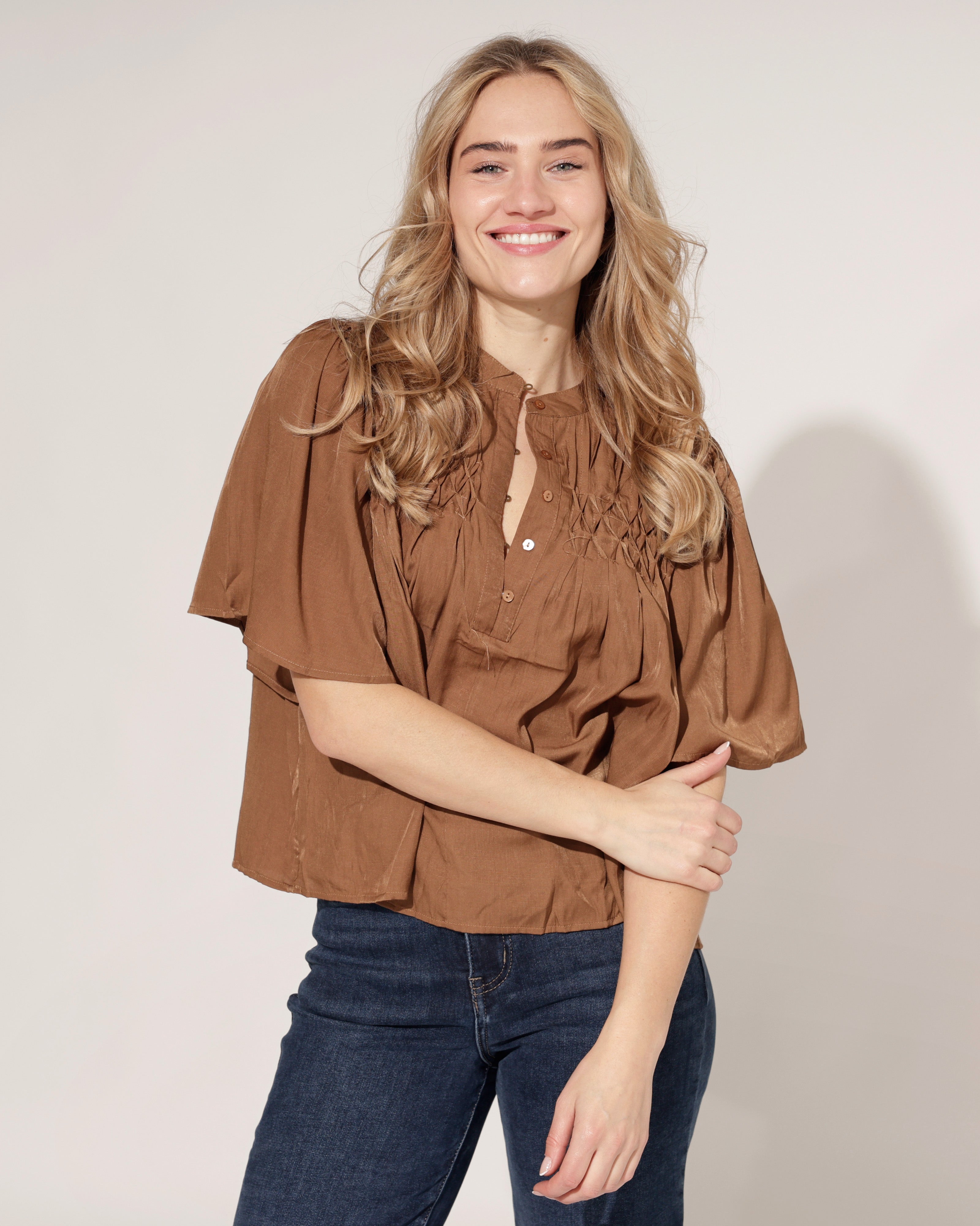 Top Janey Camel