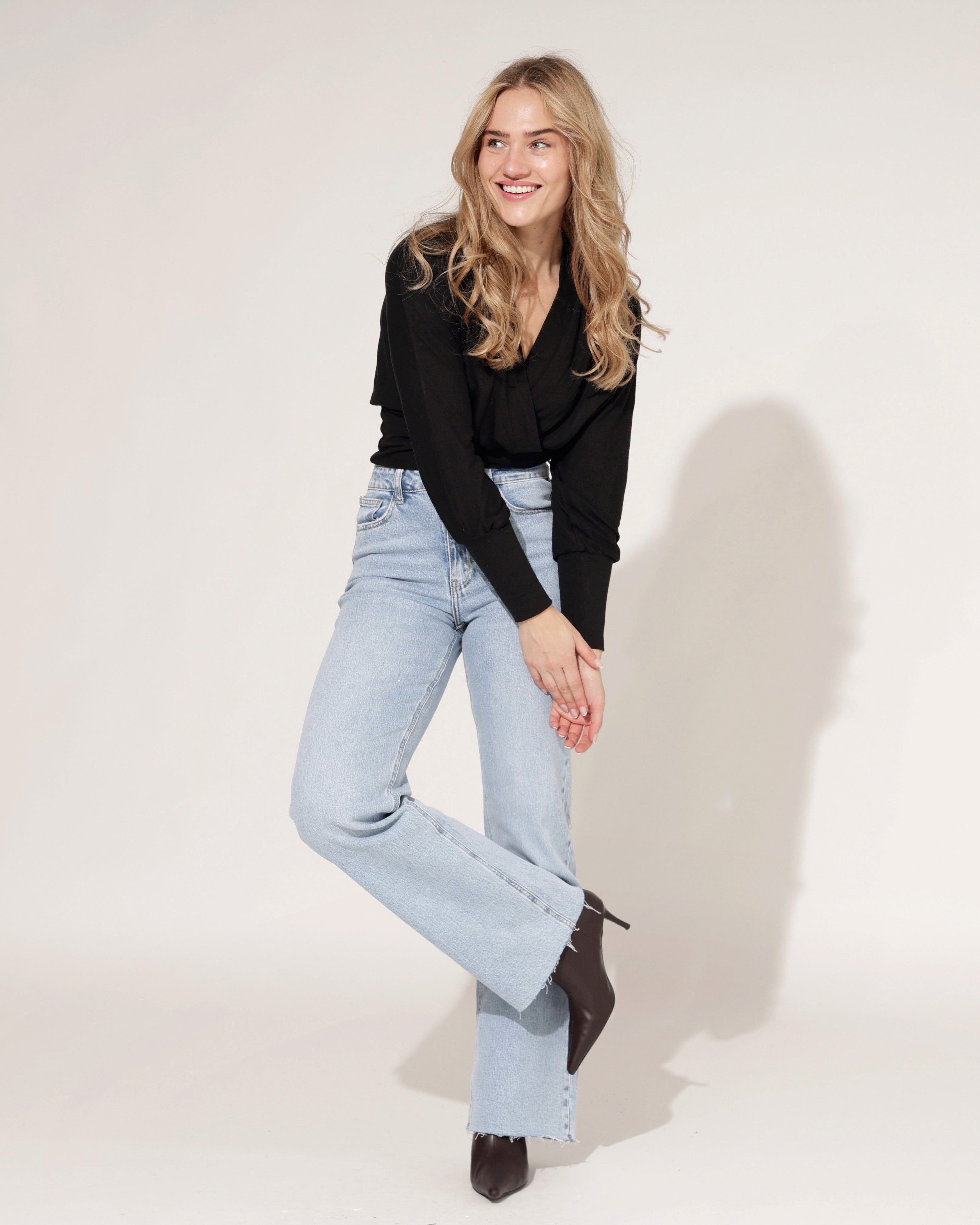 Queen Hearts | Wide leg w/ Rhinestones Kim Blauw