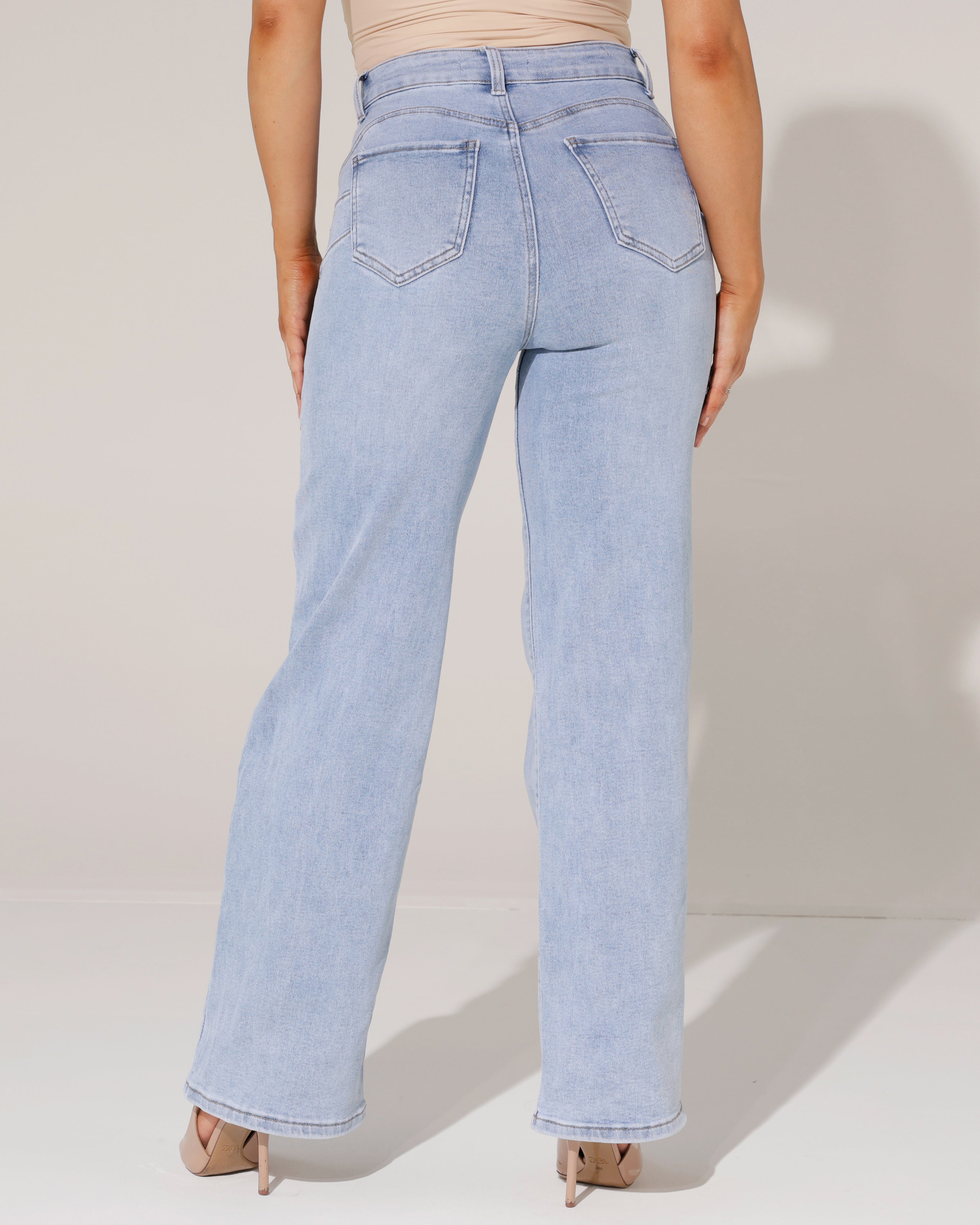 Goodies | Wide leg jeans Rosina Blauw