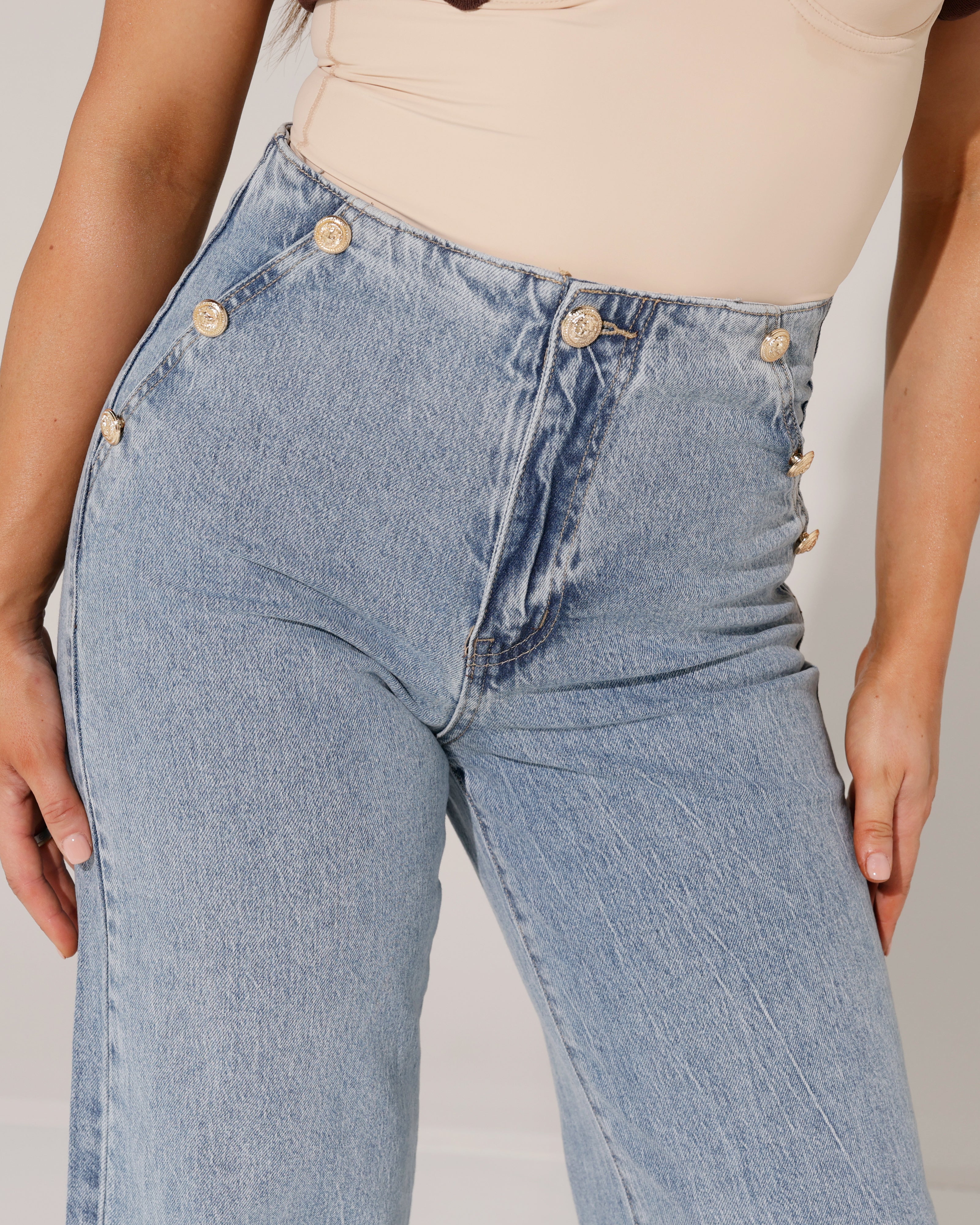 Laulia | Wide leg jeans Jolice Lichtblauw