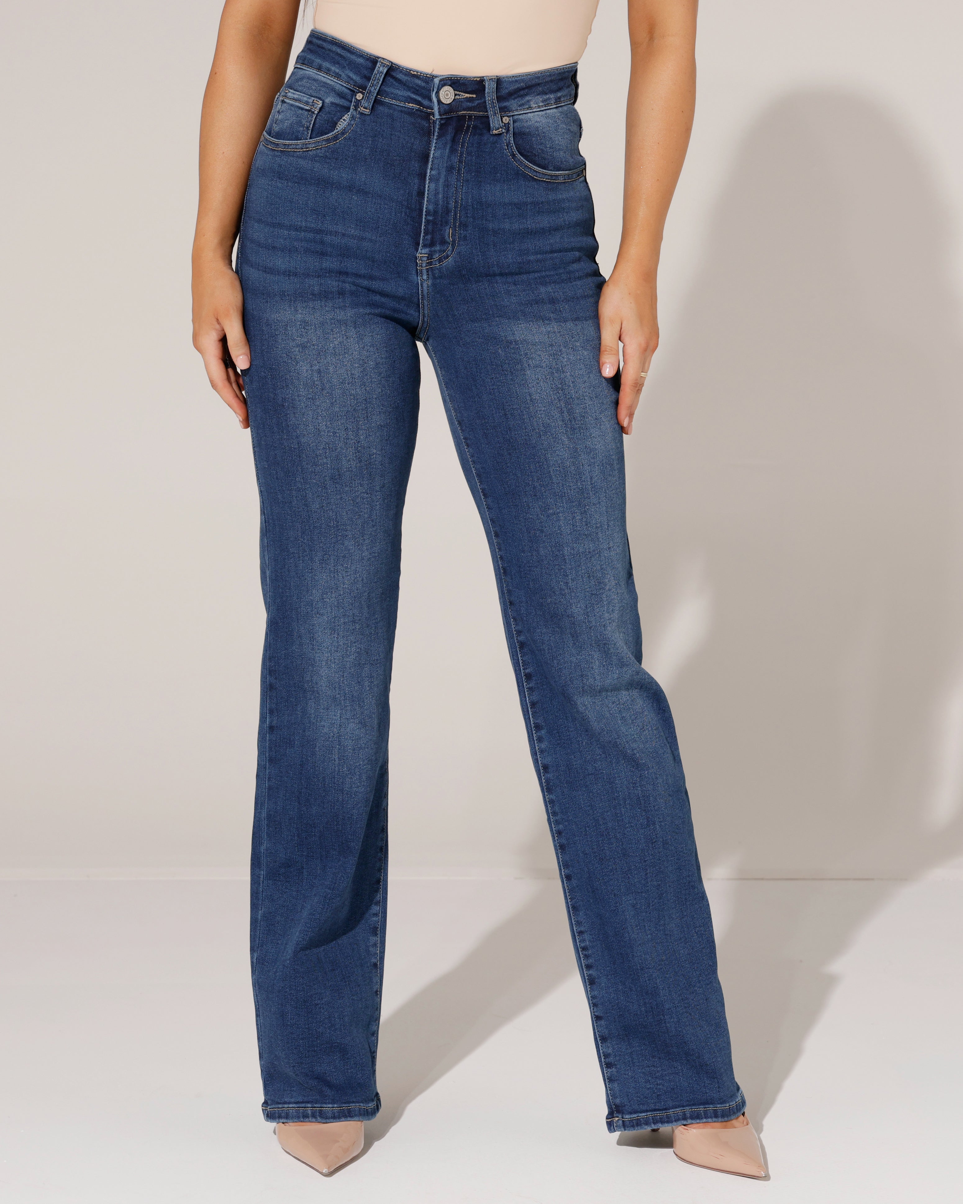 Redseventy | Wide leg jeans Reza-14 Blauw