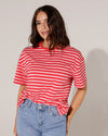 Gestreept T-shirt Mell Roze