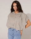 Ballon top Juna Taupe