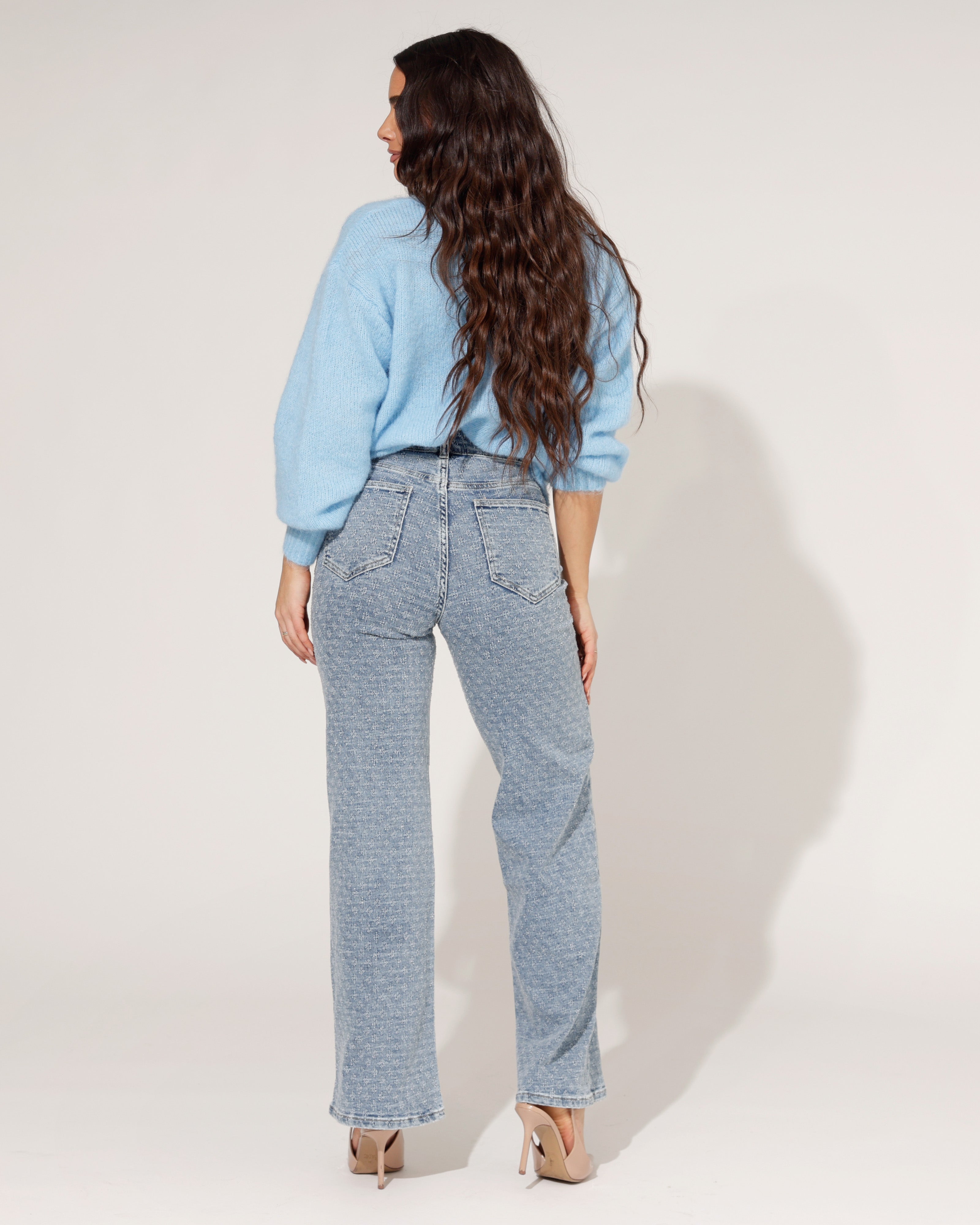 Laulia | Wide leg jeans Kirsten-2 Blauw