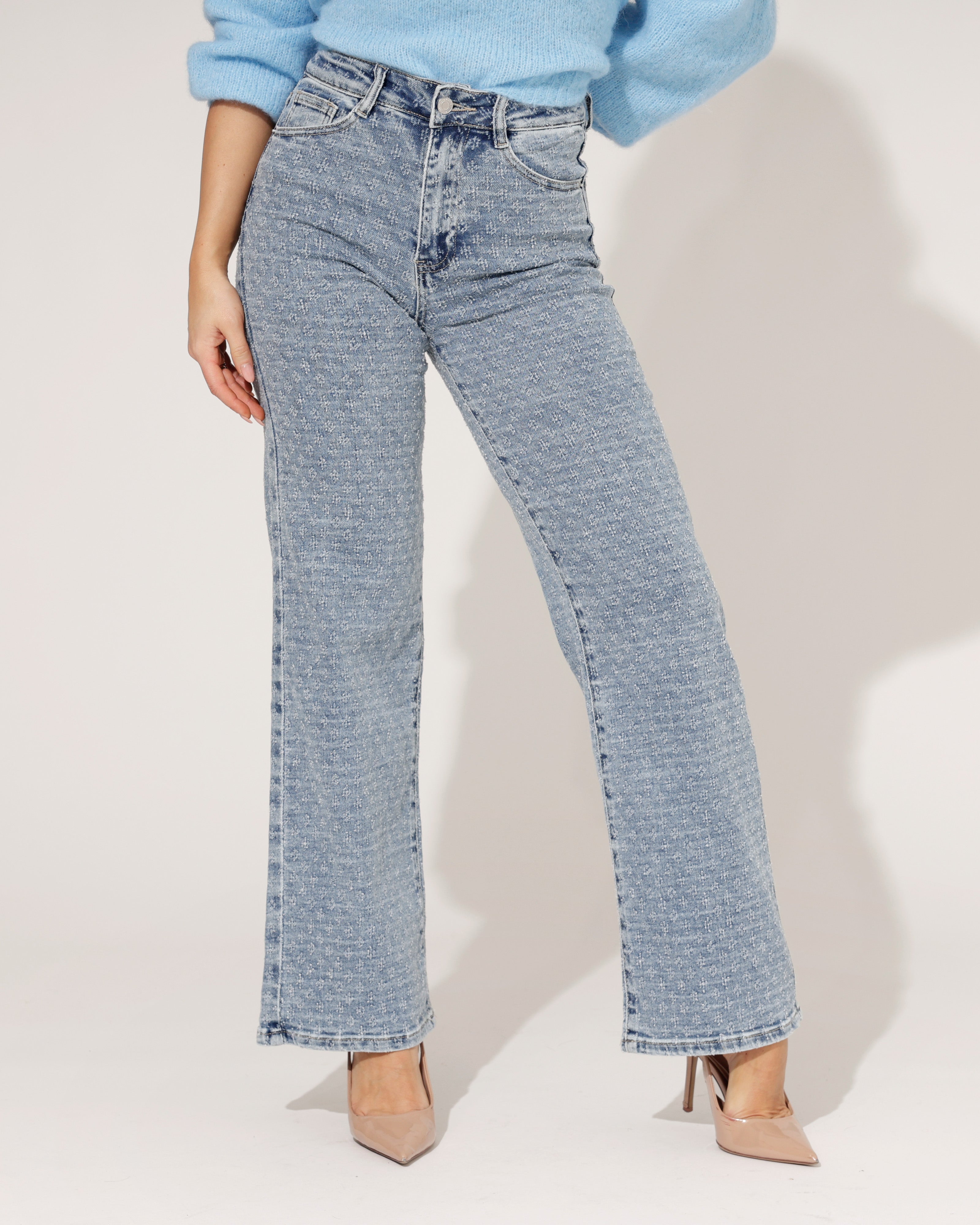 Laulia | Wide leg jeans Kirsten-2 Blauw