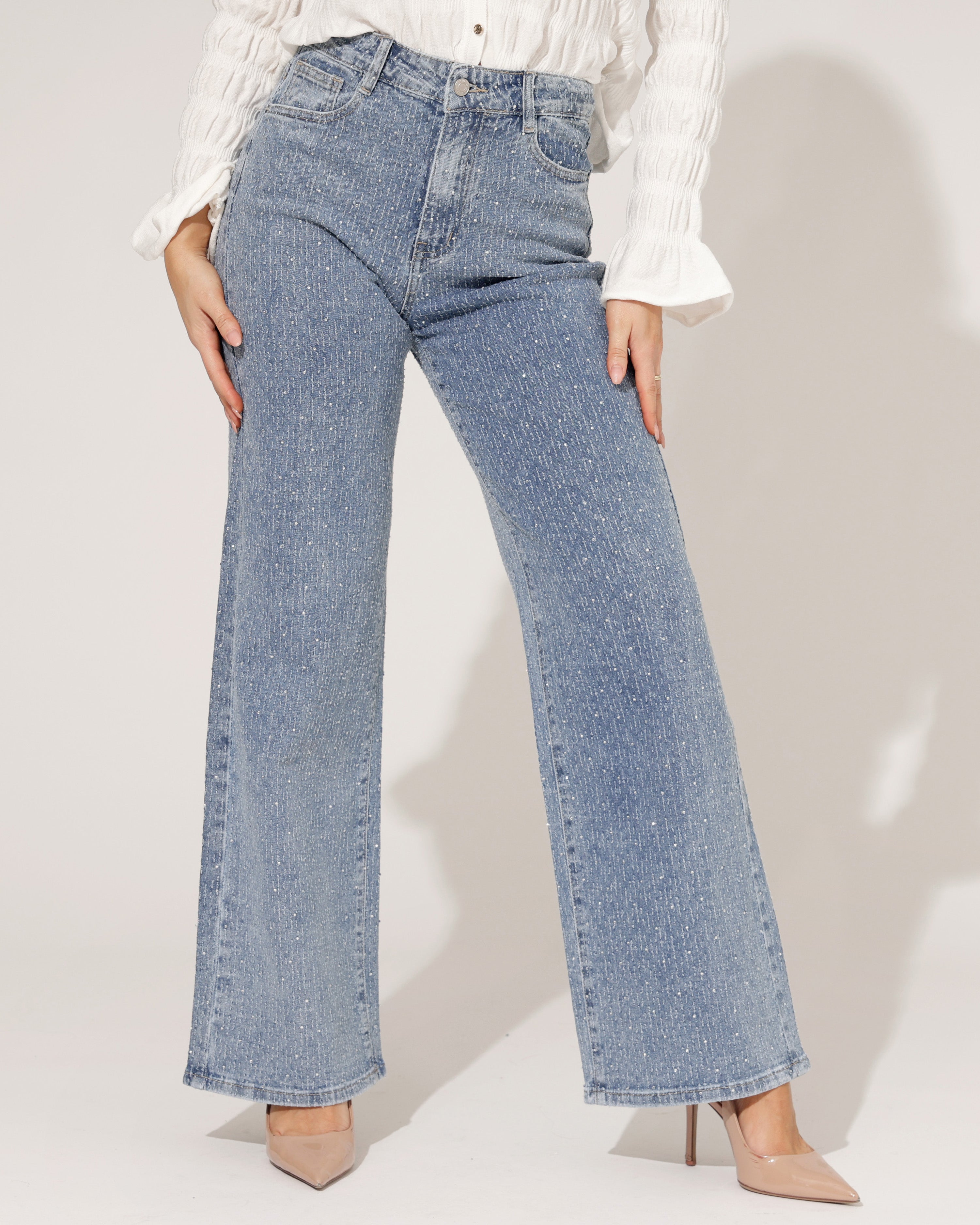 Laulia | Wide leg jeans Nova Lichtblauw