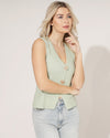 Mouwloze Top Jasmine Mint