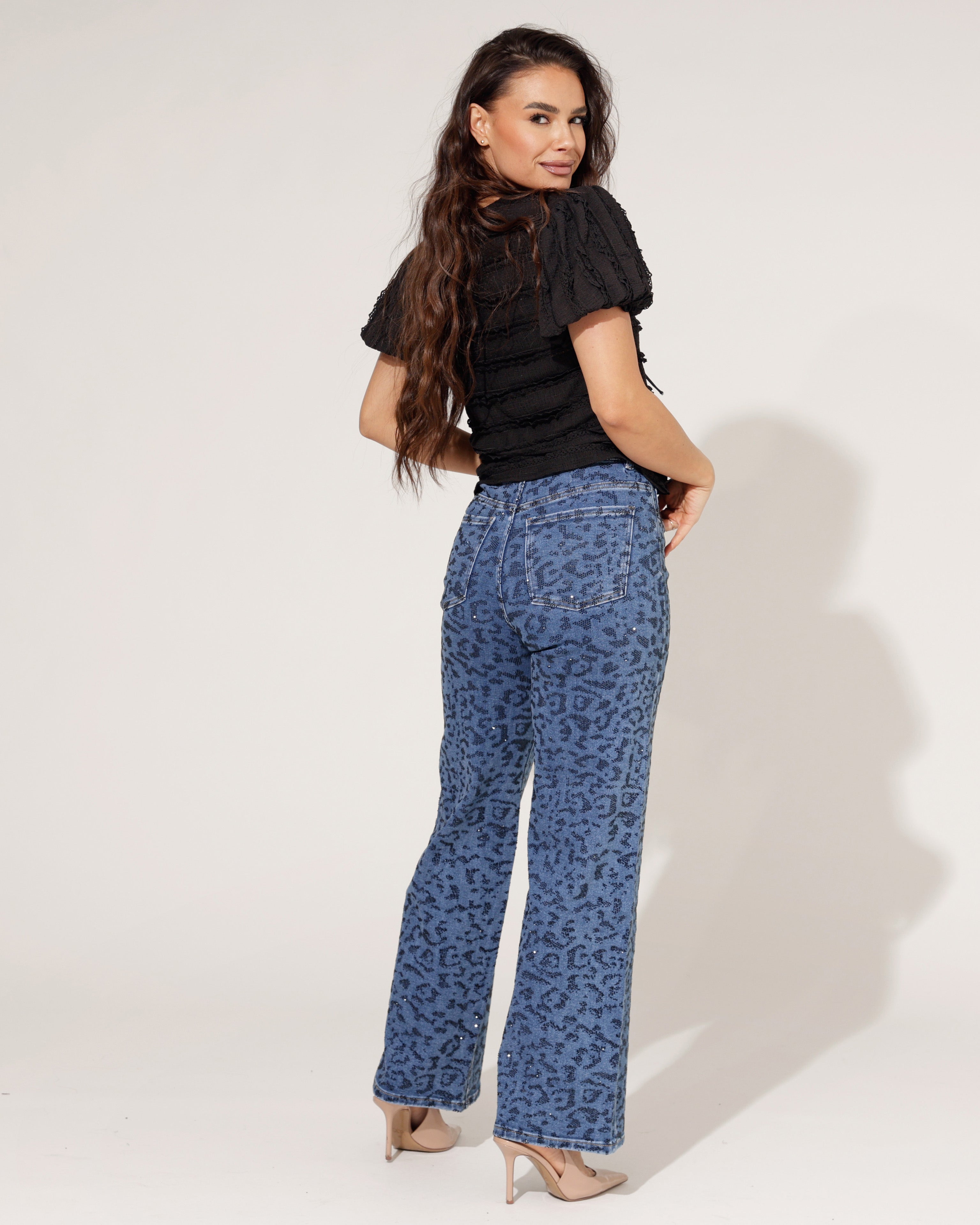 Laulia | Straight jeans, full length Siss-18 Blauw