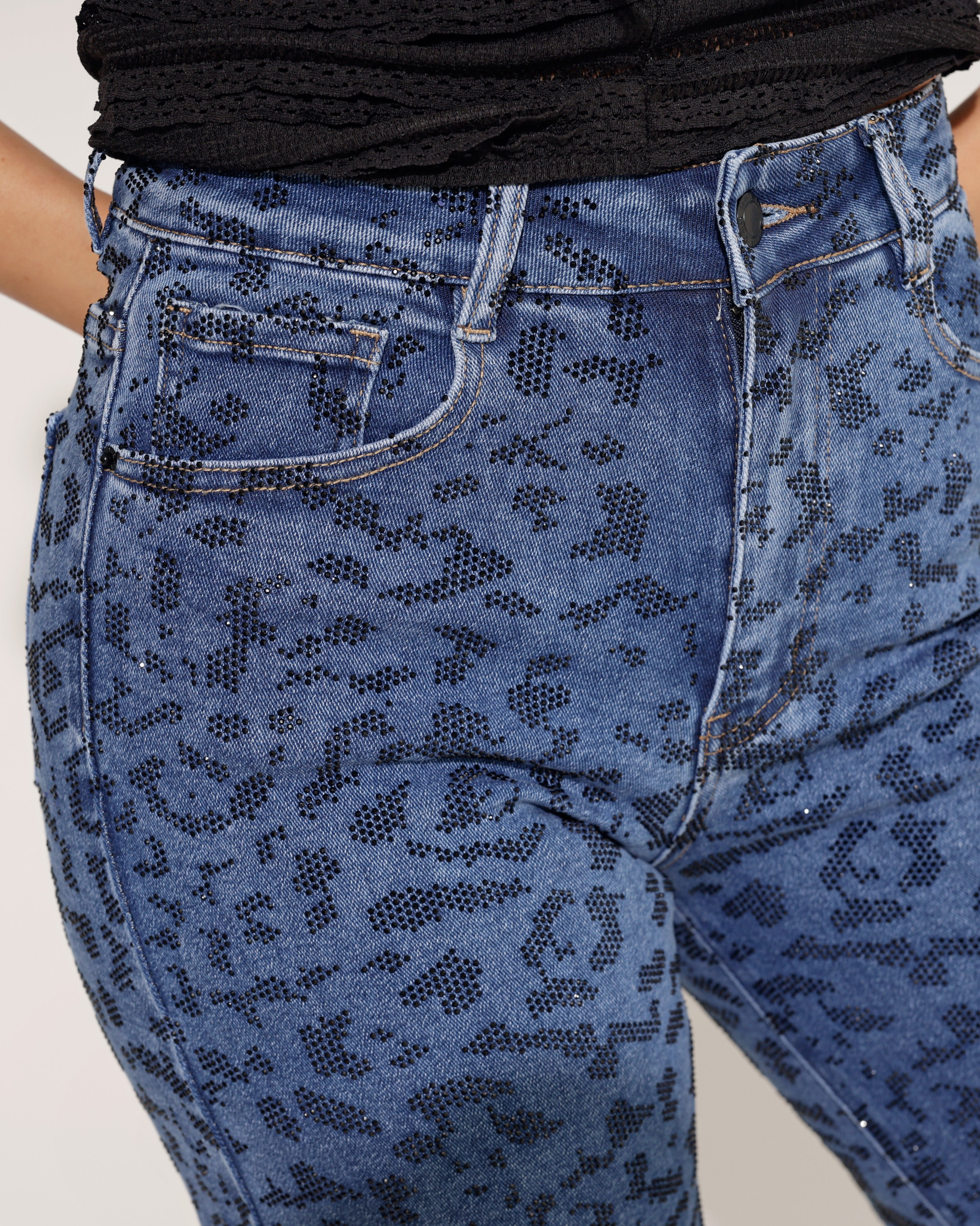 Laulia | Straight jeans, full length Siss-18 Blauw