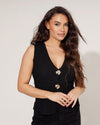 Mouwloze Top Jasmine Zwart