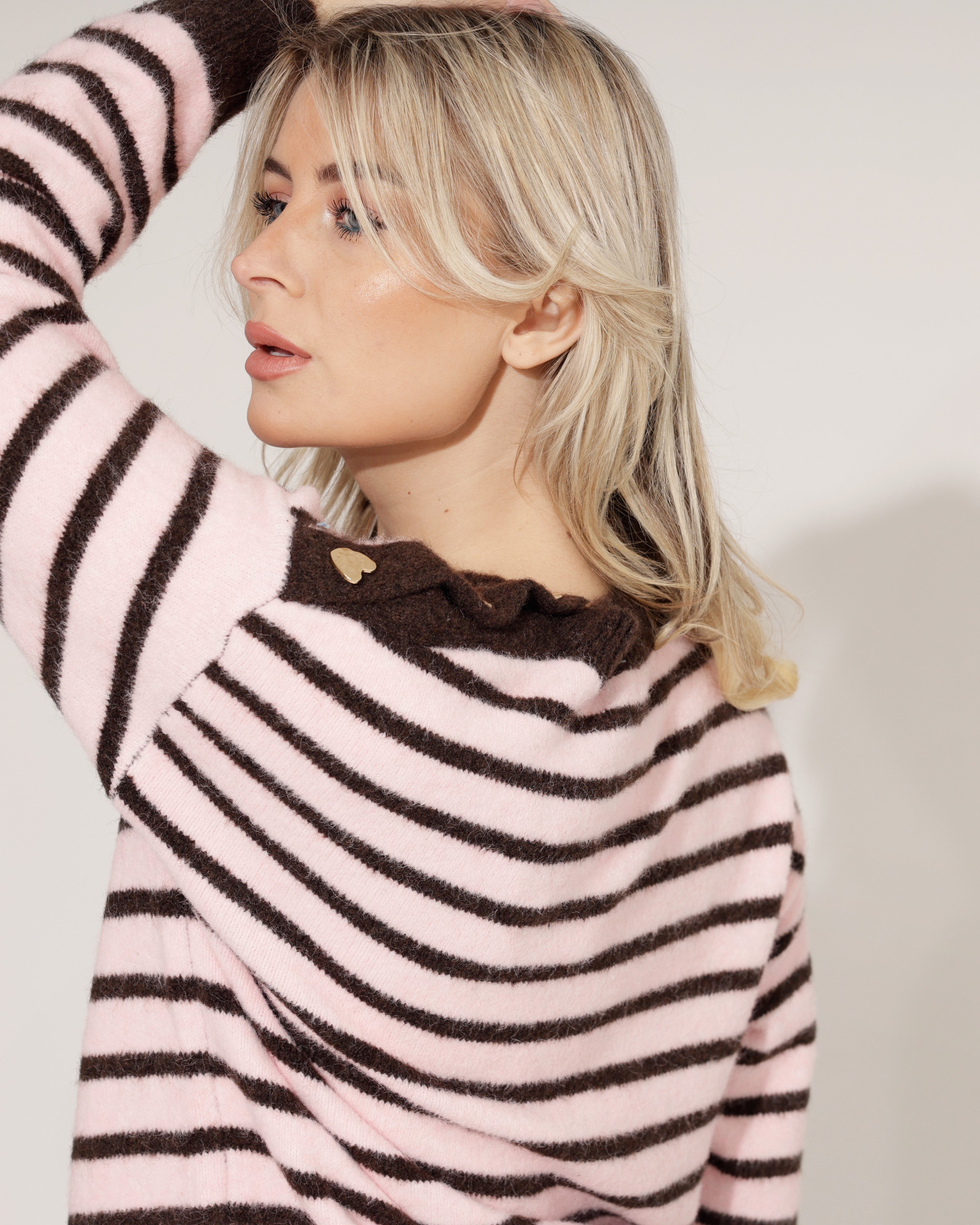 Gestreepte trui Lina Lichtroze