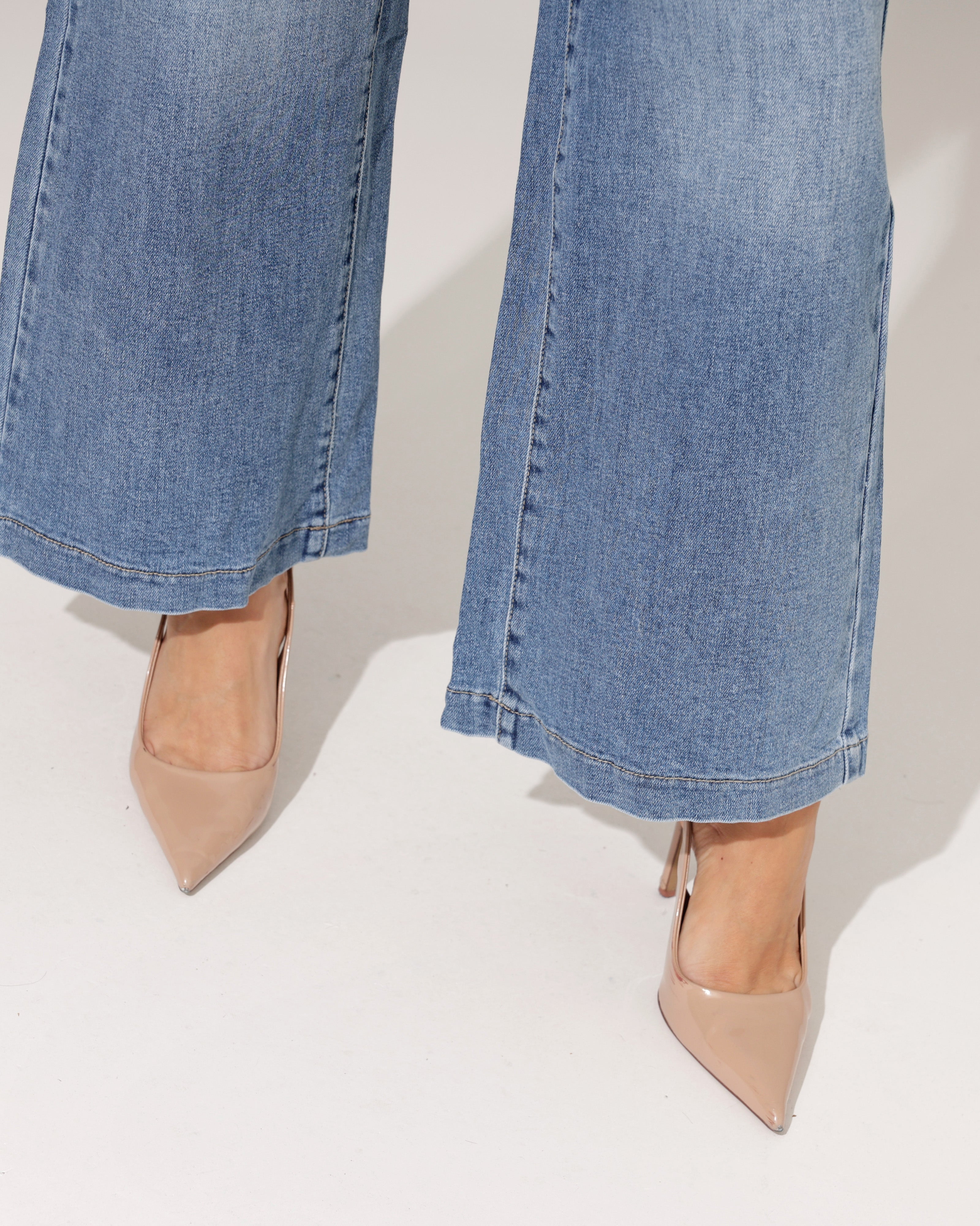 Jewelly| Wide leg jeans Jenna Blauw