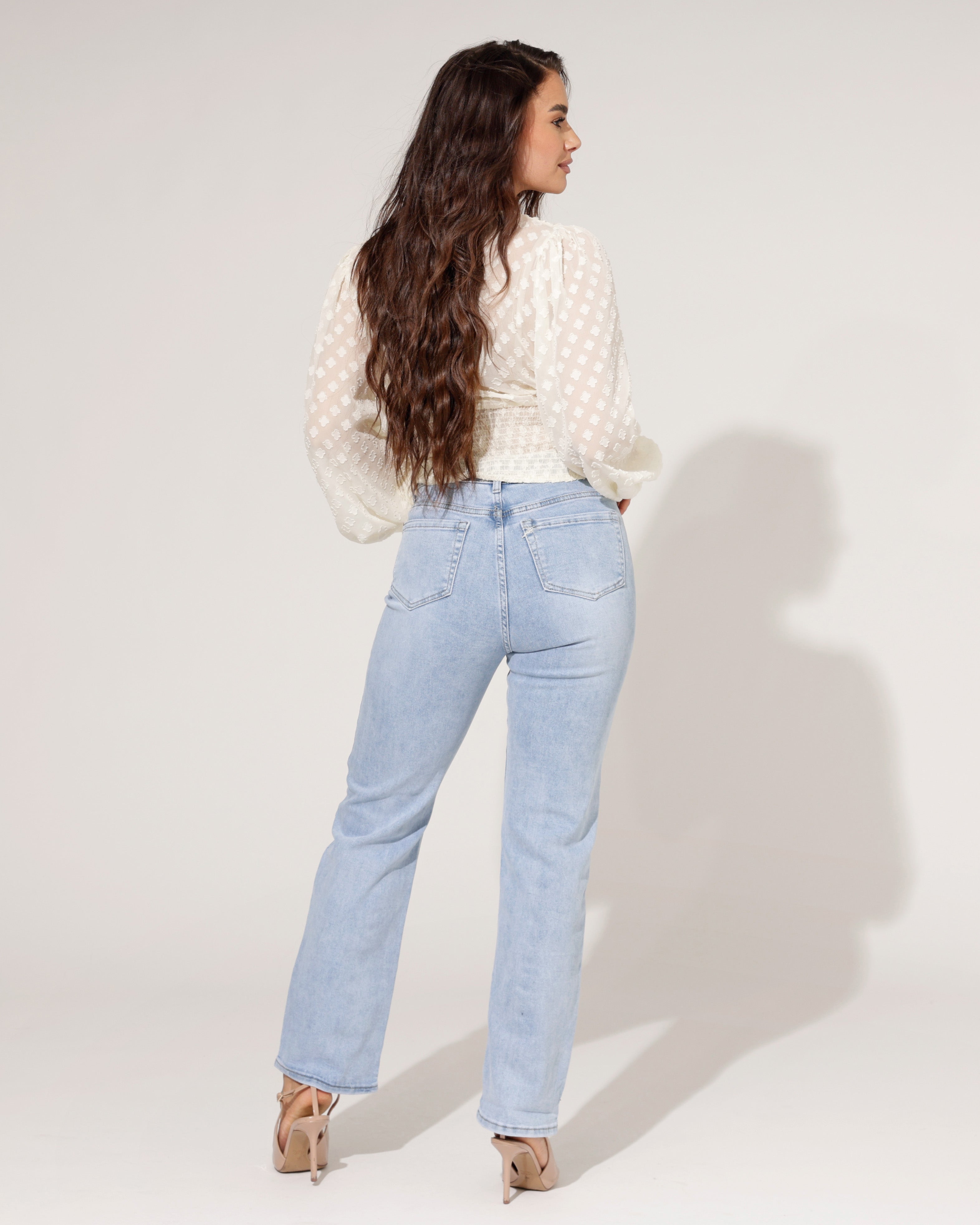 Ana & Lucy | Straight jeans Pien Lichtblauw
