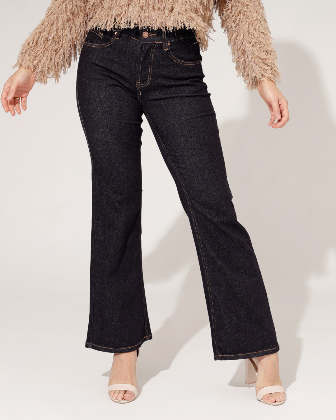 Redseventy | Flared jeans Kelly-12 Donkerblauw