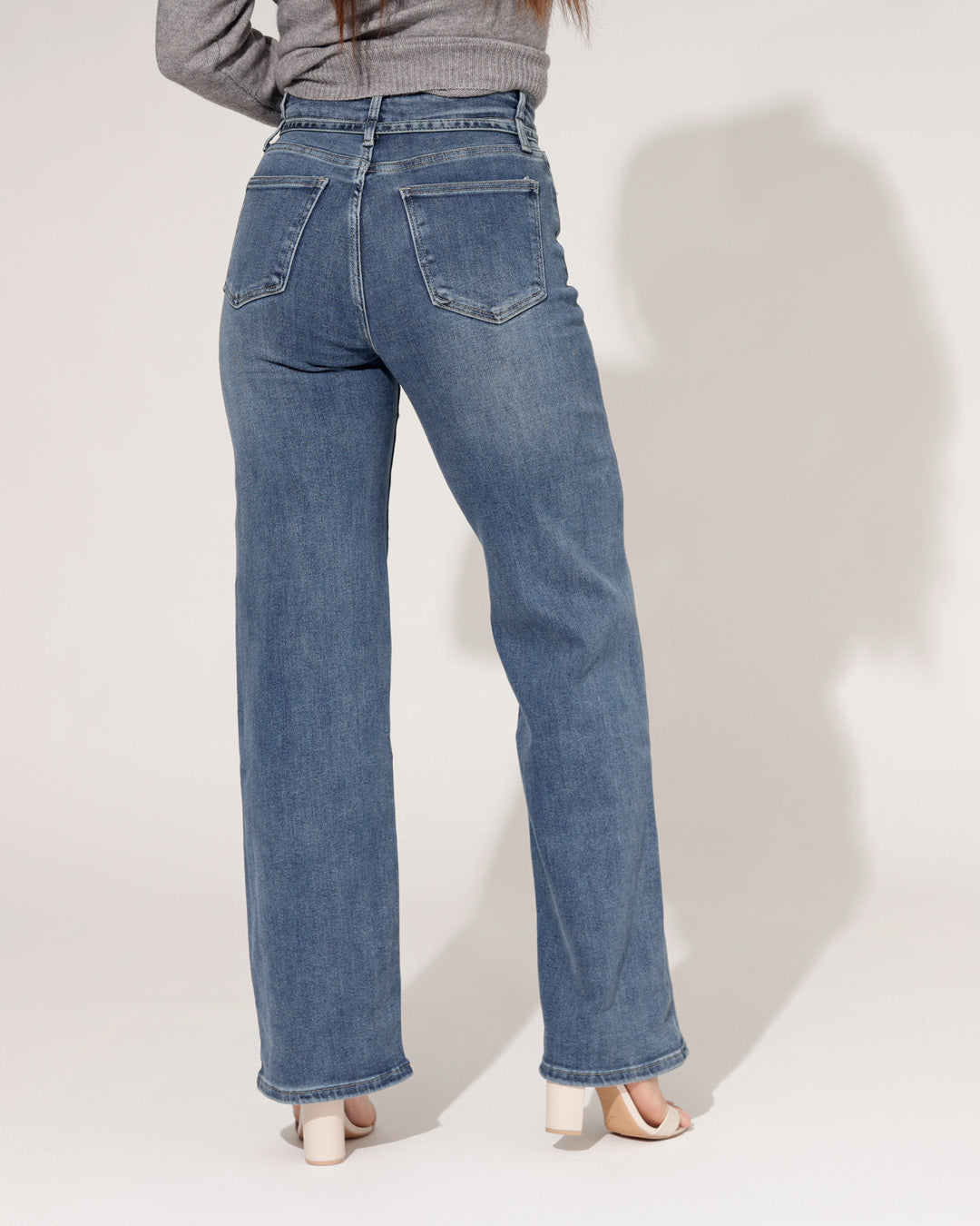 Laulia | Straight jeans Loua-3 Donkerblauw