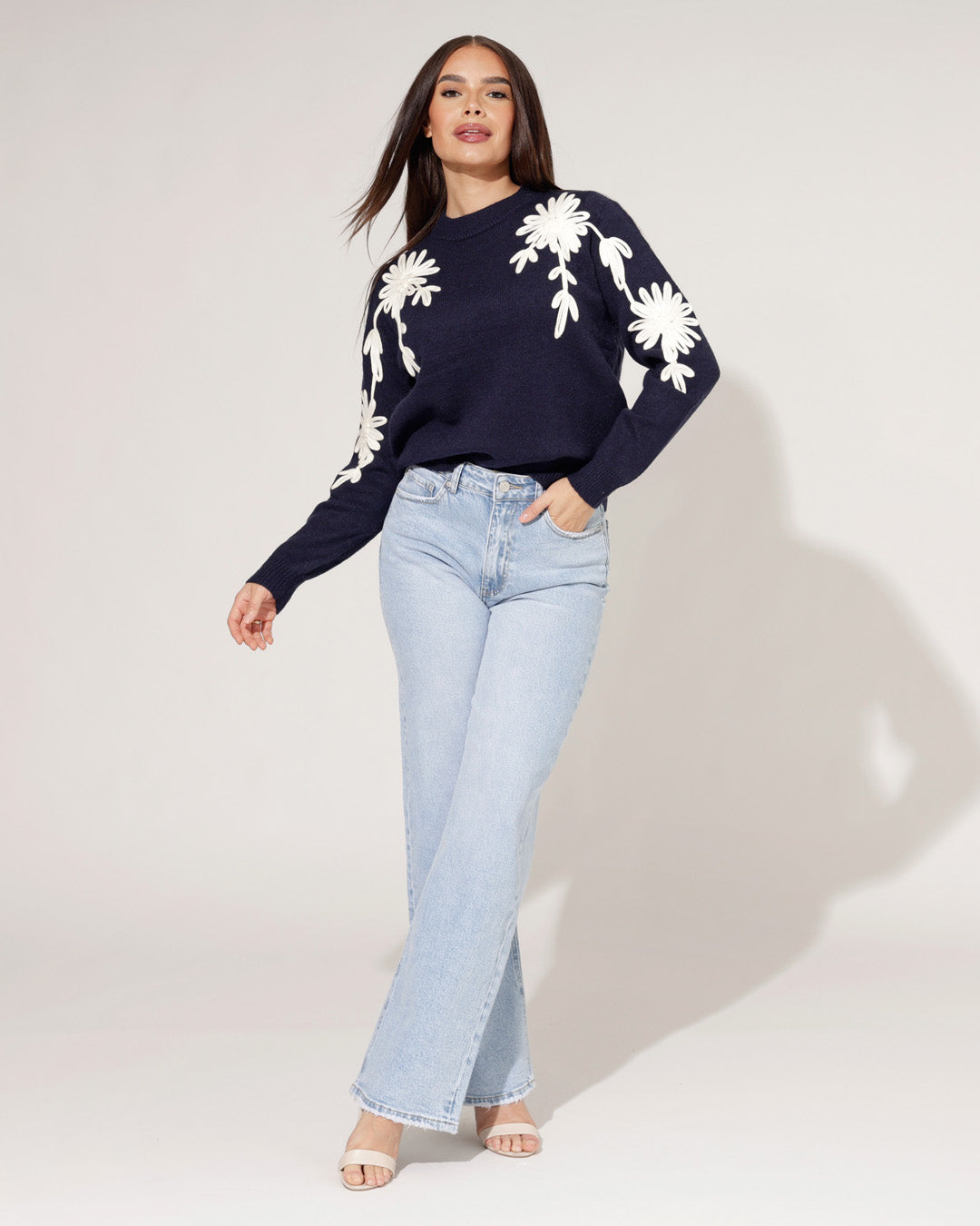 Trui Melaniey Donkerblauw