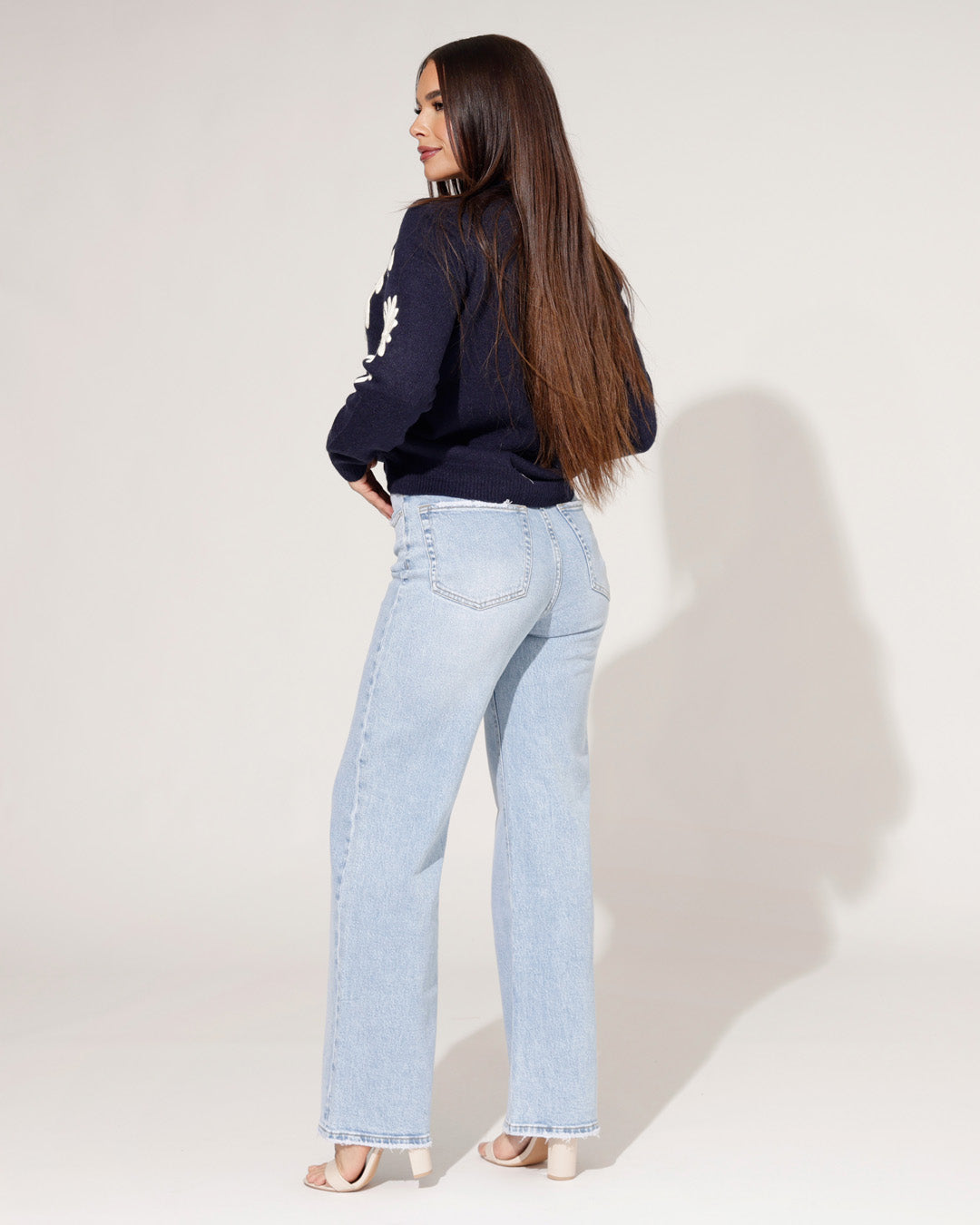 Trui Melaniey Donkerblauw