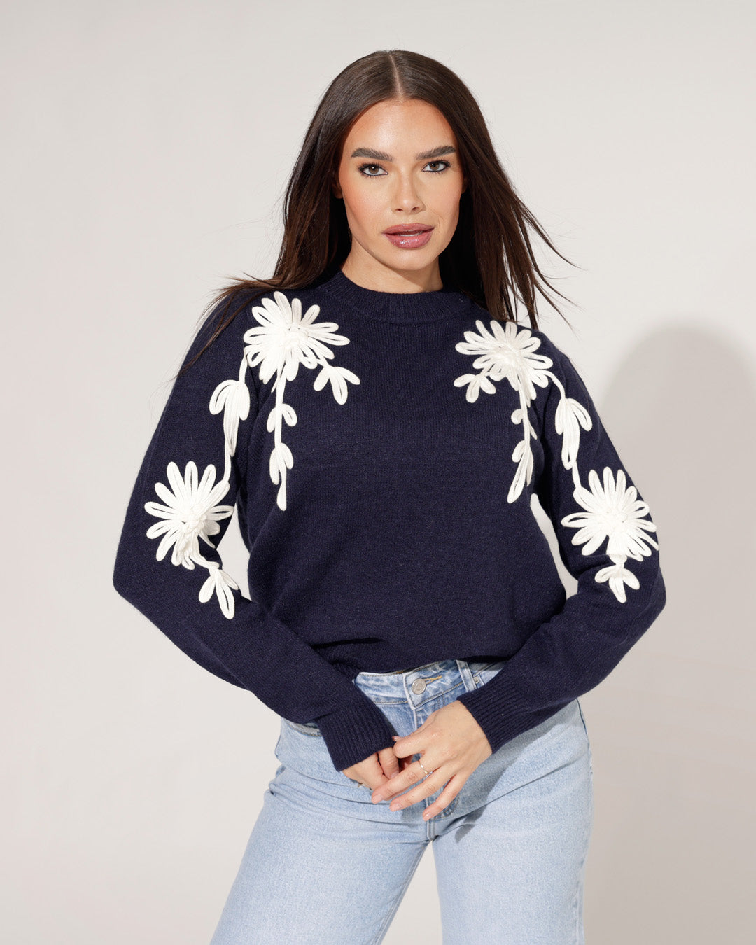 Trui Melaniey Donkerblauw