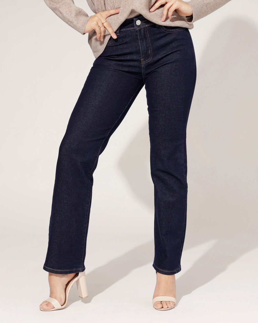 Norfy | Straight jeans Noelle-1 Donkerblauw