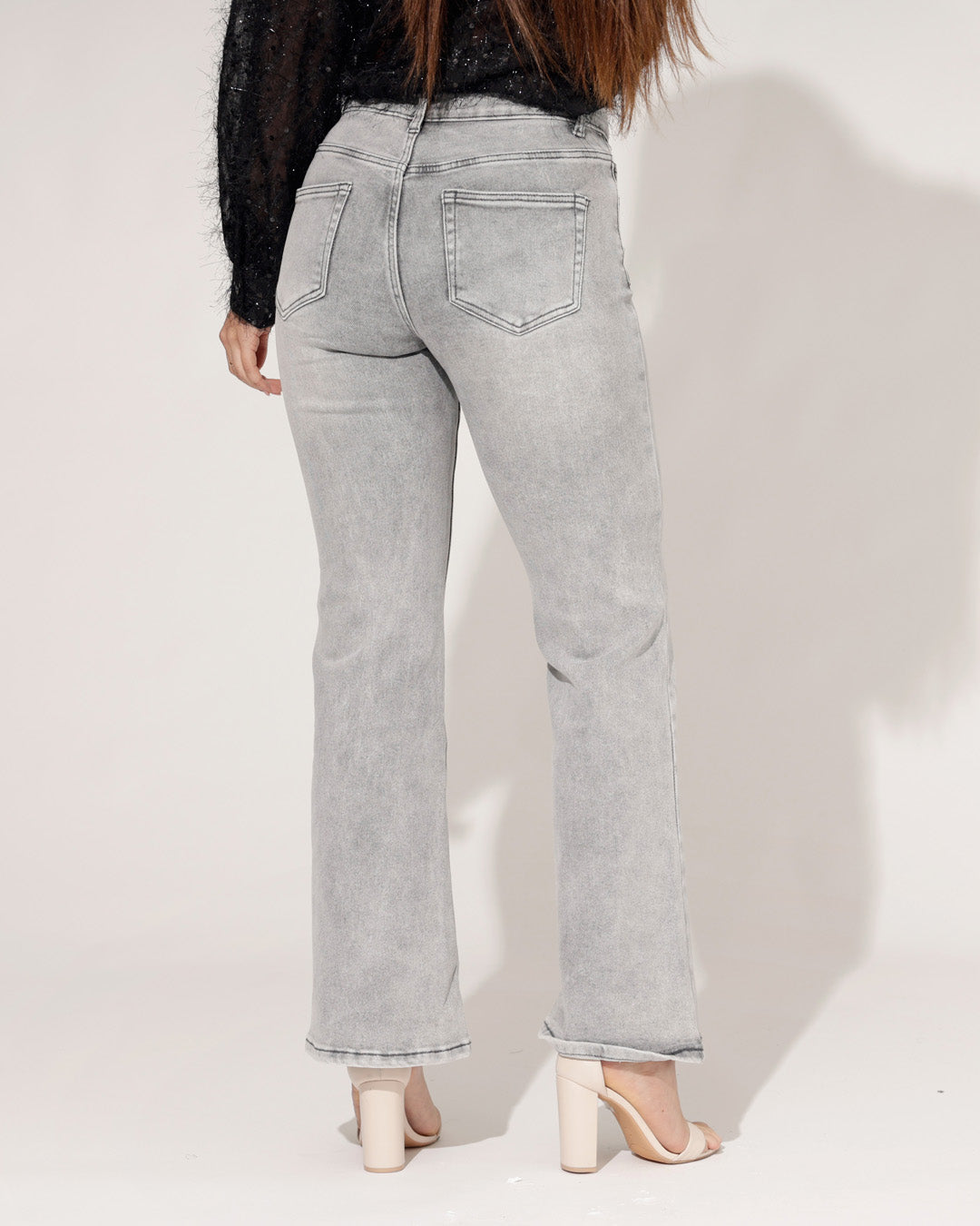 Redseventy | Flared jeans Kelly-21 Grijs