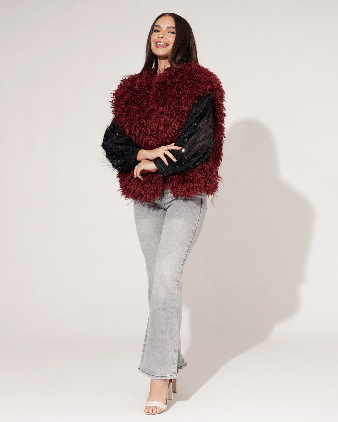 Redseventy | Flared jeans Kelly-21 Grijs