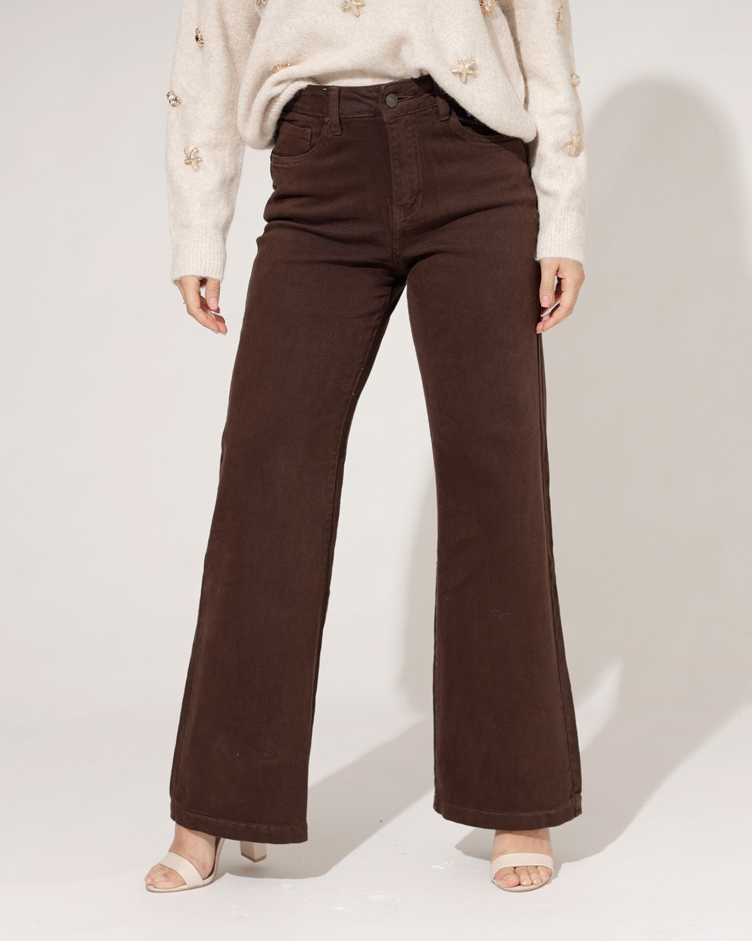 Jewelly | Wide leg jeans Lina Bruin
