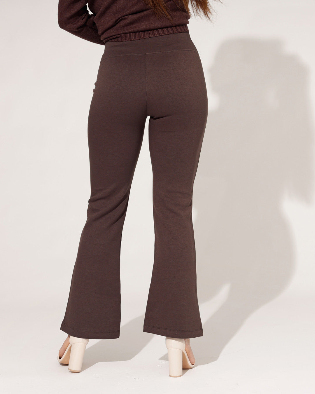 Flared broek Lynn Donkerbruin