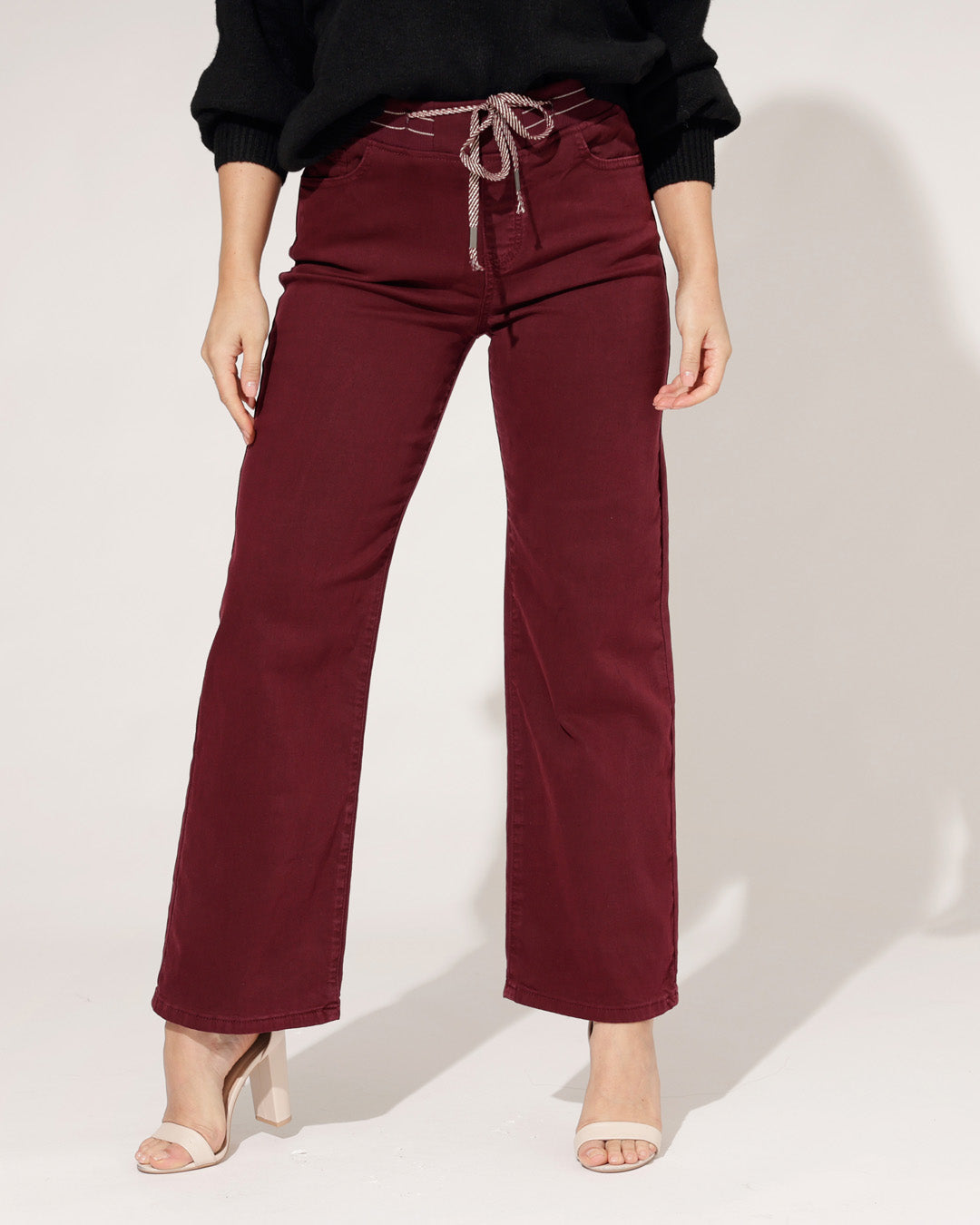 ZAC & ZOE | Jog-jeans Wide leg Mimi-PR-3 Bordeaux