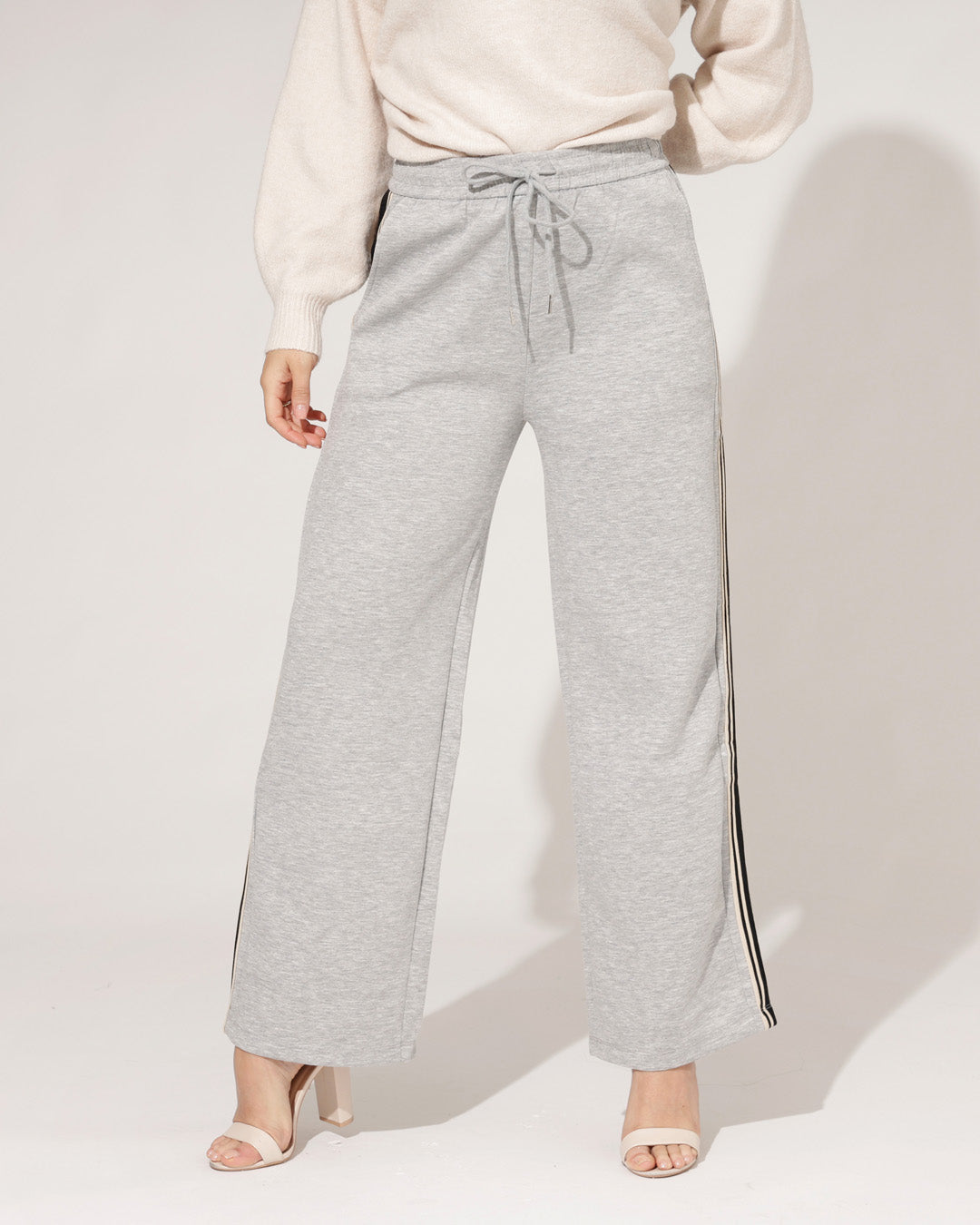 Wijde broek Bella Grijs