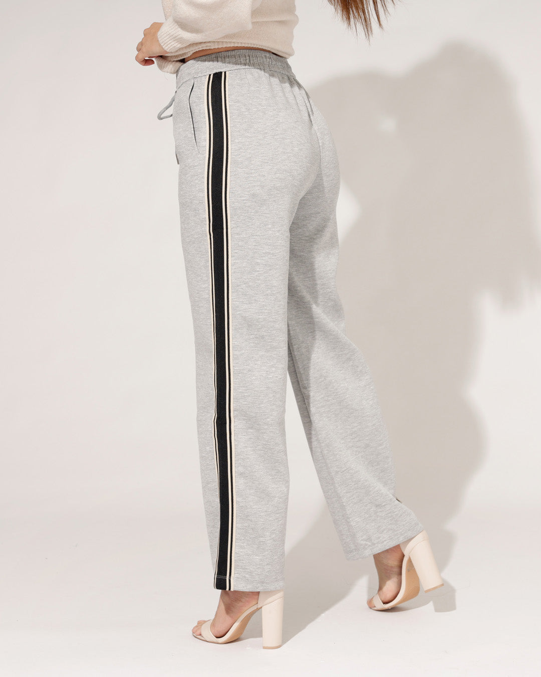 Wijde broek Bella Grijs
