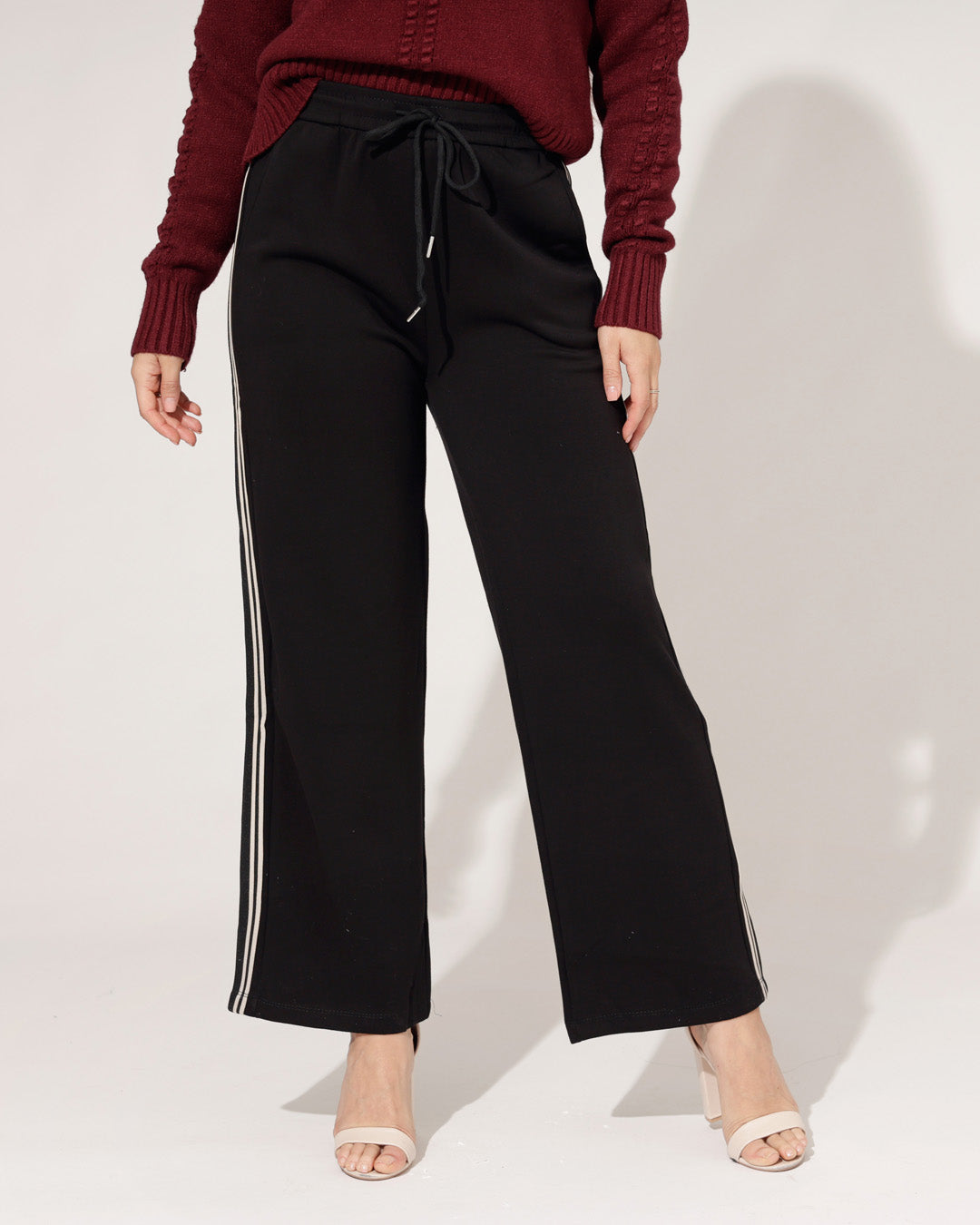 Wijde broek Bella Zwart
